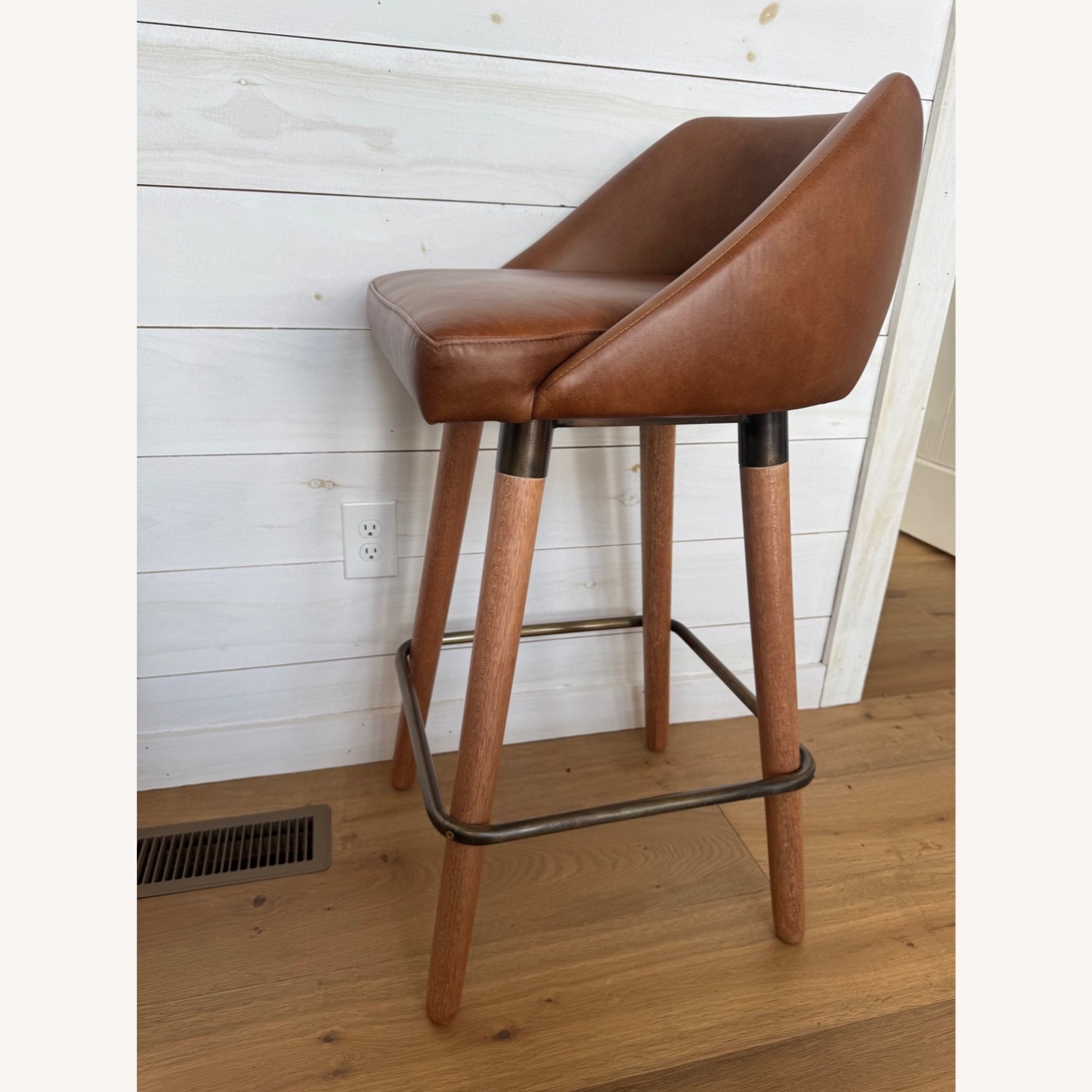 Egg Designs Savannah Steel + Leather Barstools - image-2