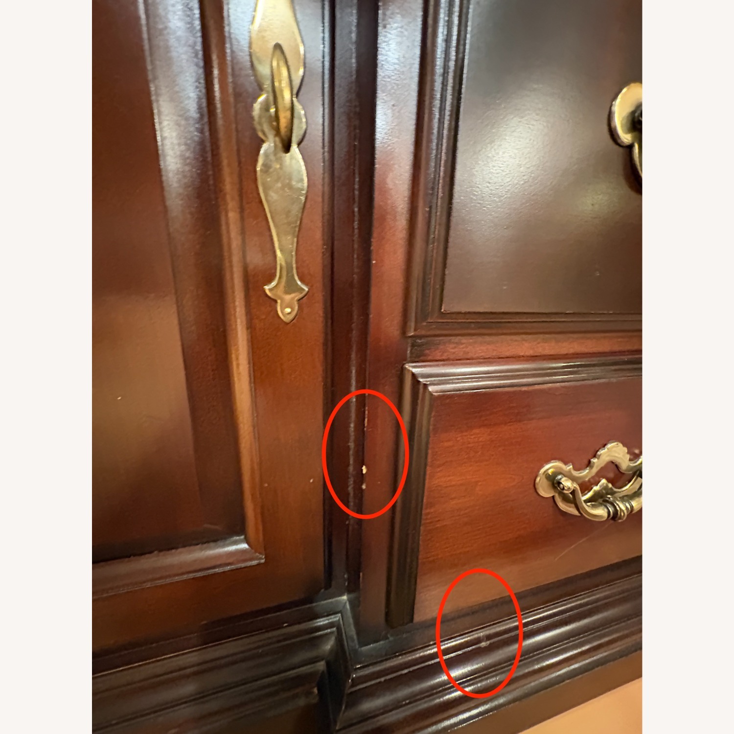 Thomasville China Cabinet Cherry Collection - image-3