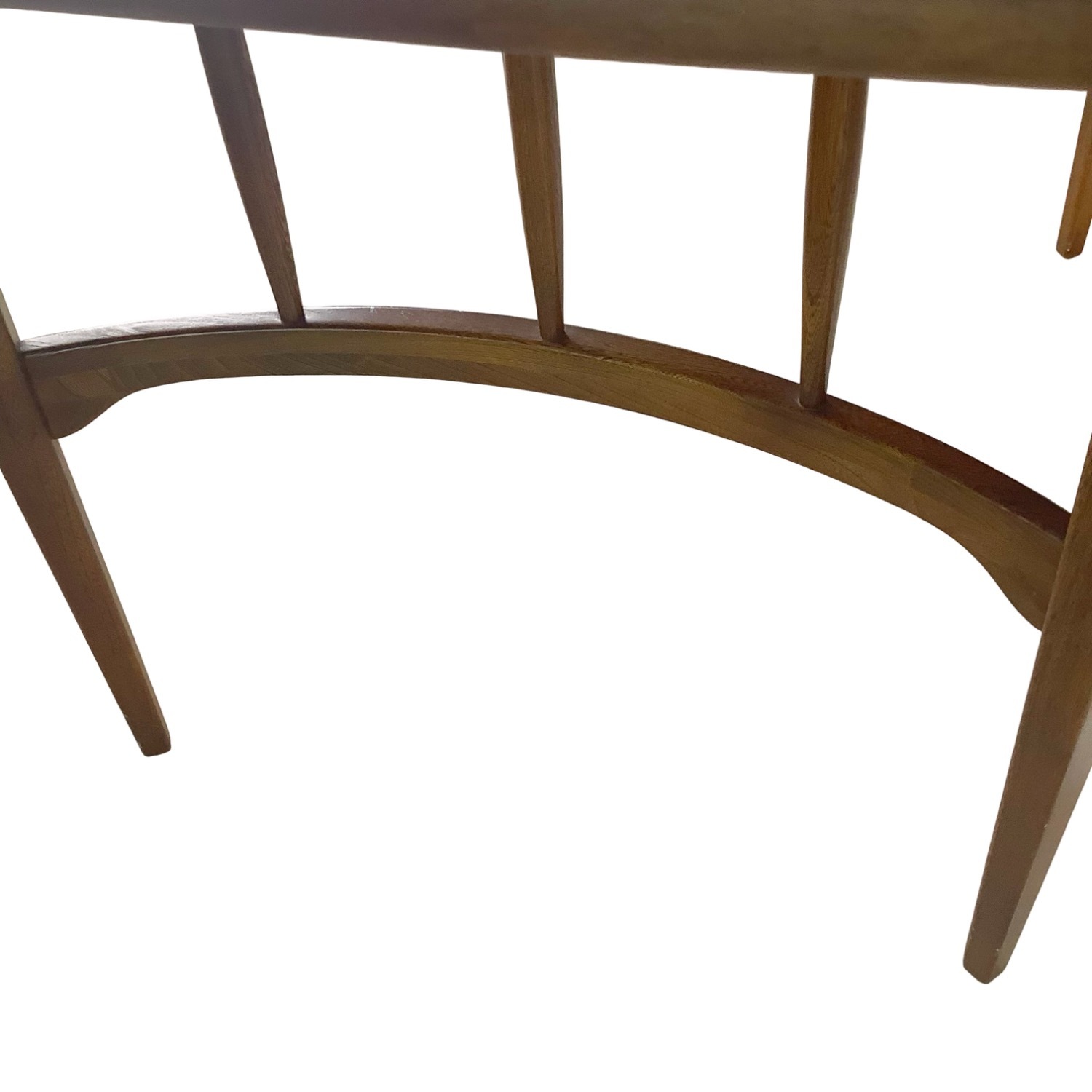 Vintage Walnut Spindle Base Extension Dining Table - image-17