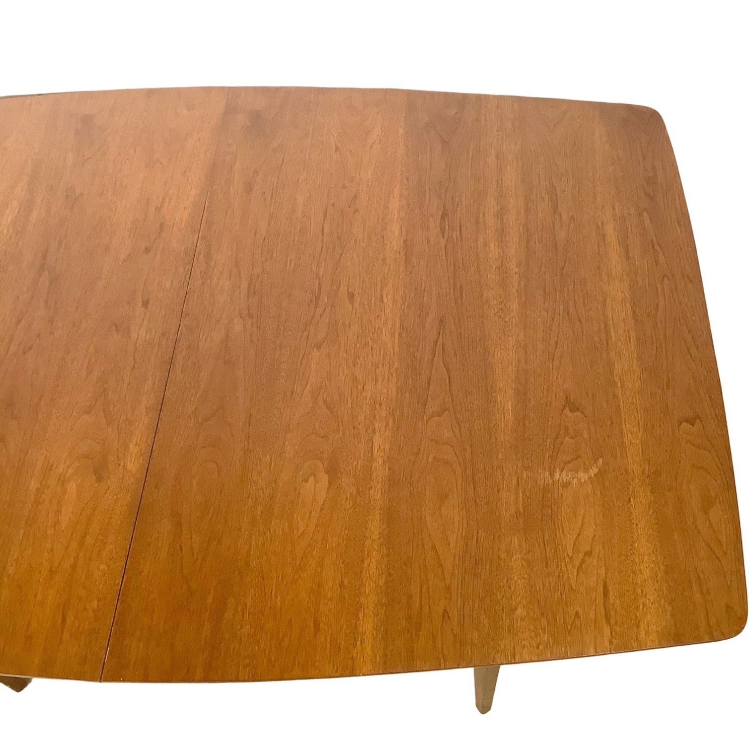 Vintage Walnut Spindle Base Extension Dining Table - image-7