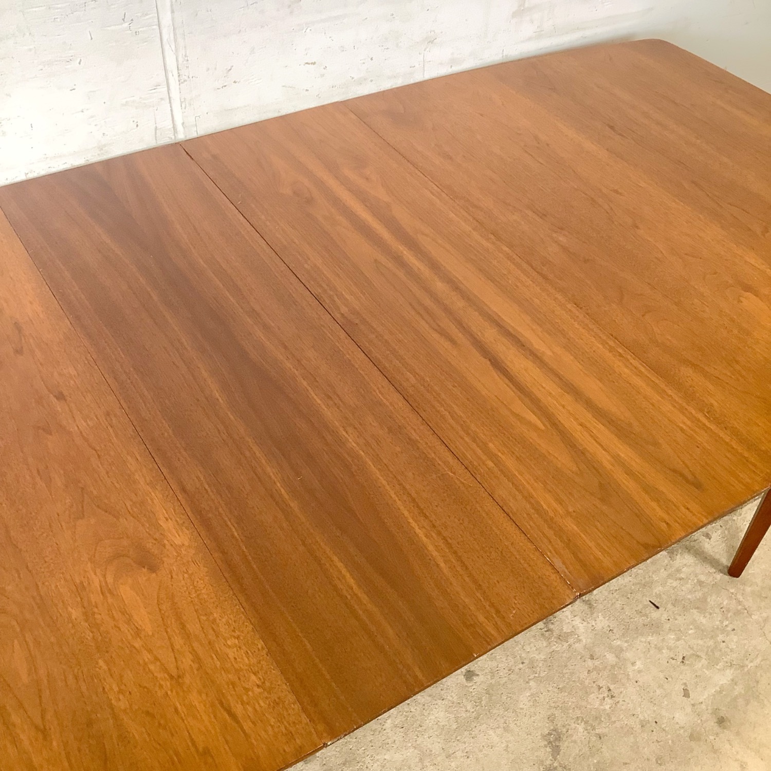 Vintage Walnut Spindle Base Extension Dining Table - image-20