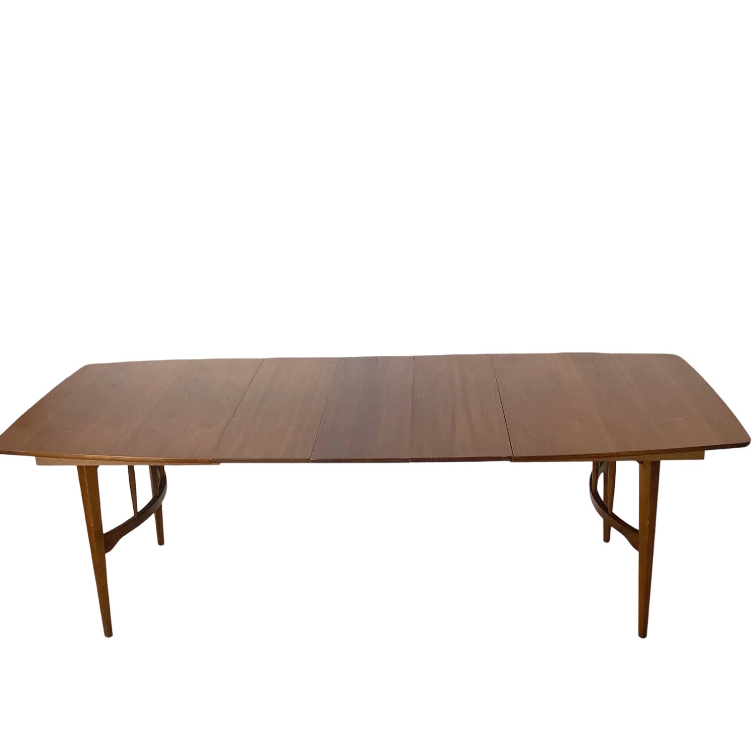 Vintage Walnut Spindle Base Extension Dining Table - image-16