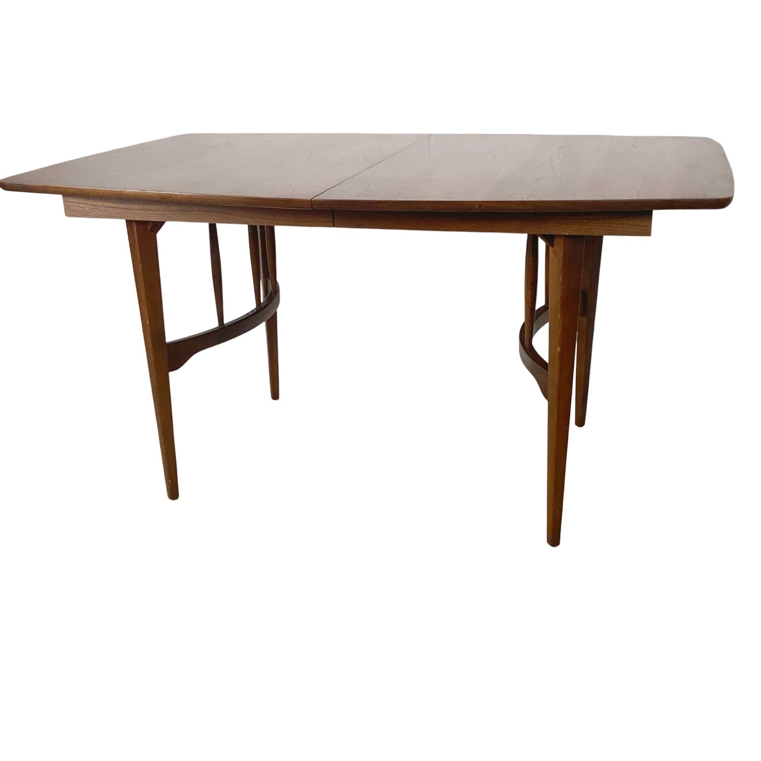 Vintage Walnut Spindle Base Extension Dining Table - image-6