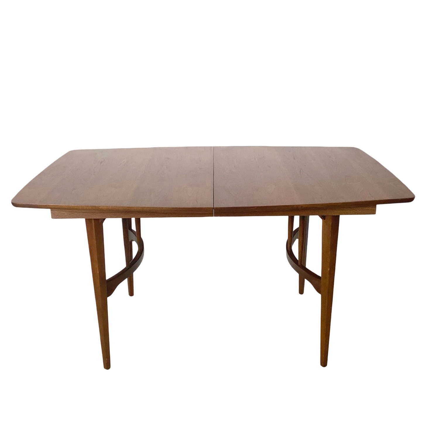 Vintage Walnut Spindle Base Extension Dining Table - image-4