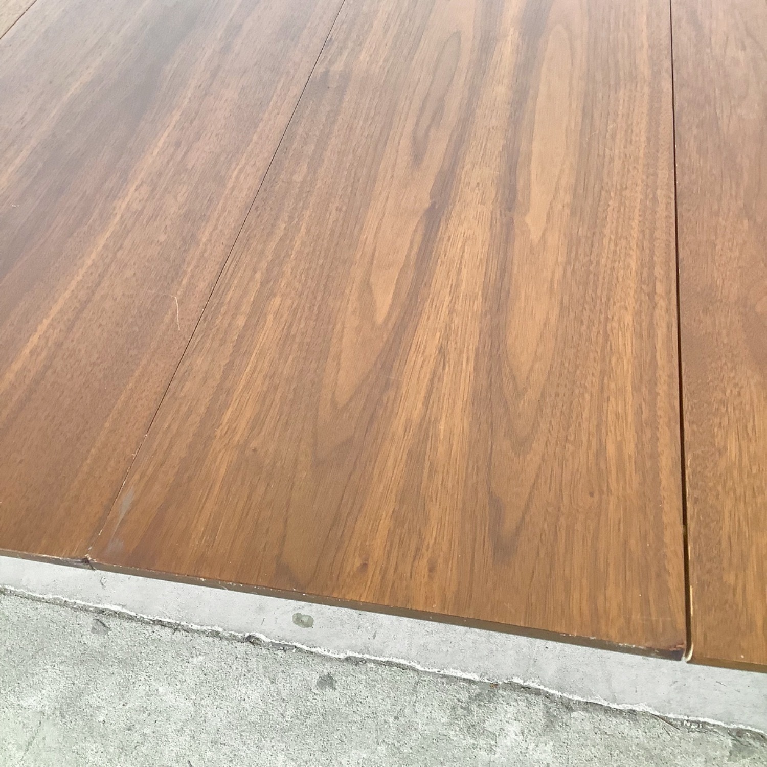 Vintage Walnut Spindle Base Extension Dining Table - image-26