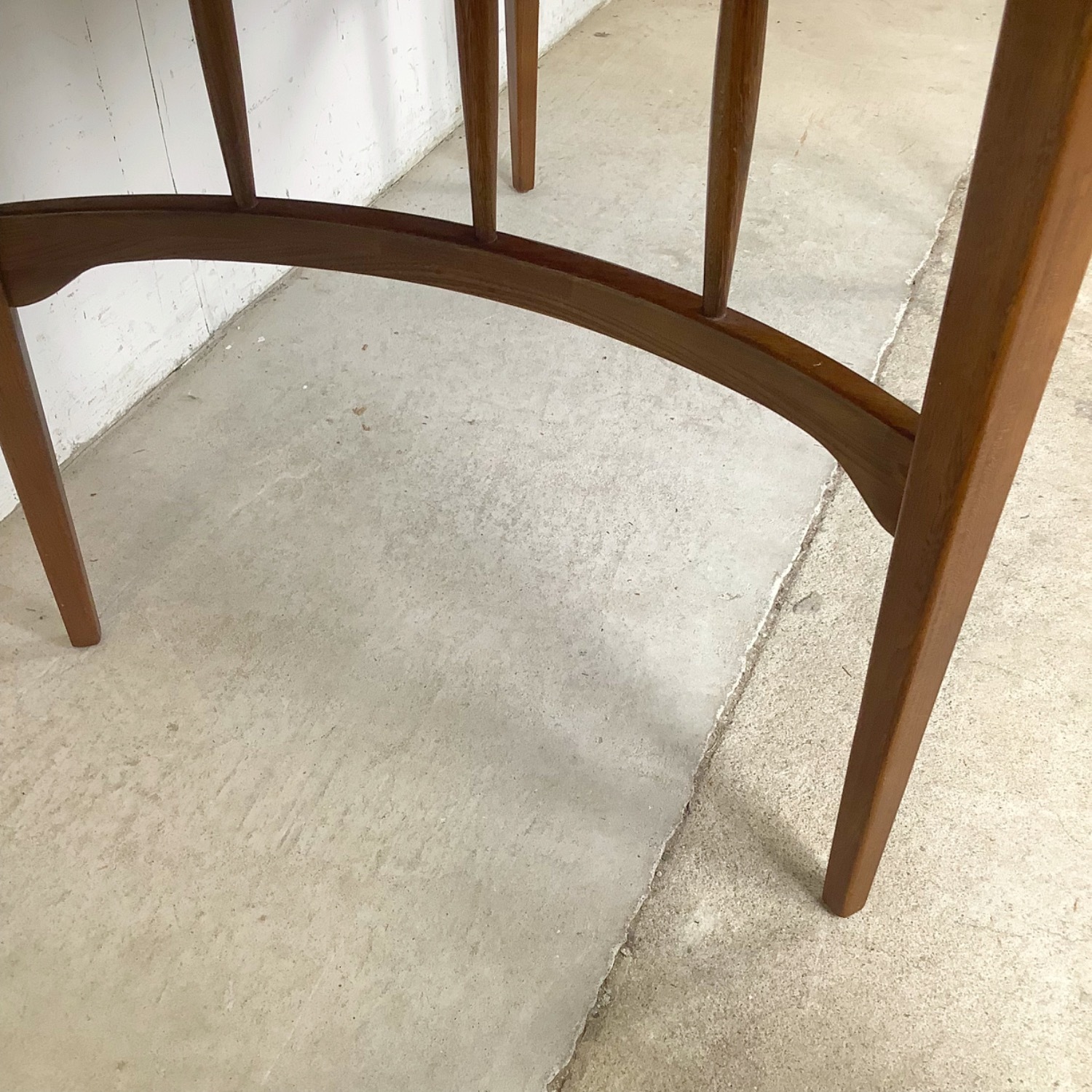 Vintage Walnut Spindle Base Extension Dining Table - image-27