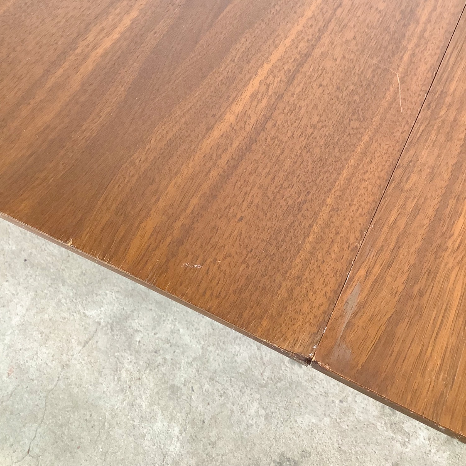Vintage Walnut Spindle Base Extension Dining Table - image-22