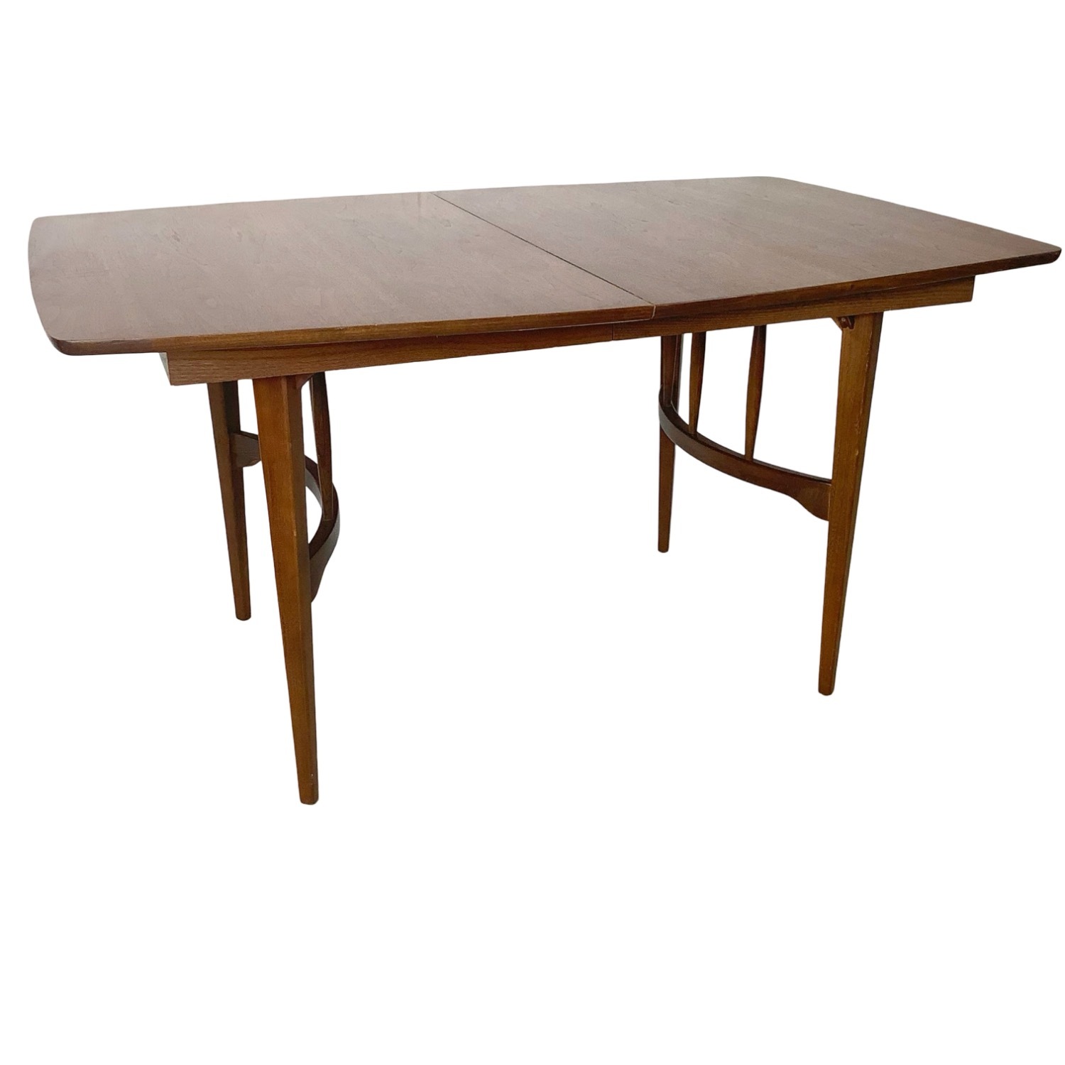 Vintage Walnut Spindle Base Extension Dining Table - image-2