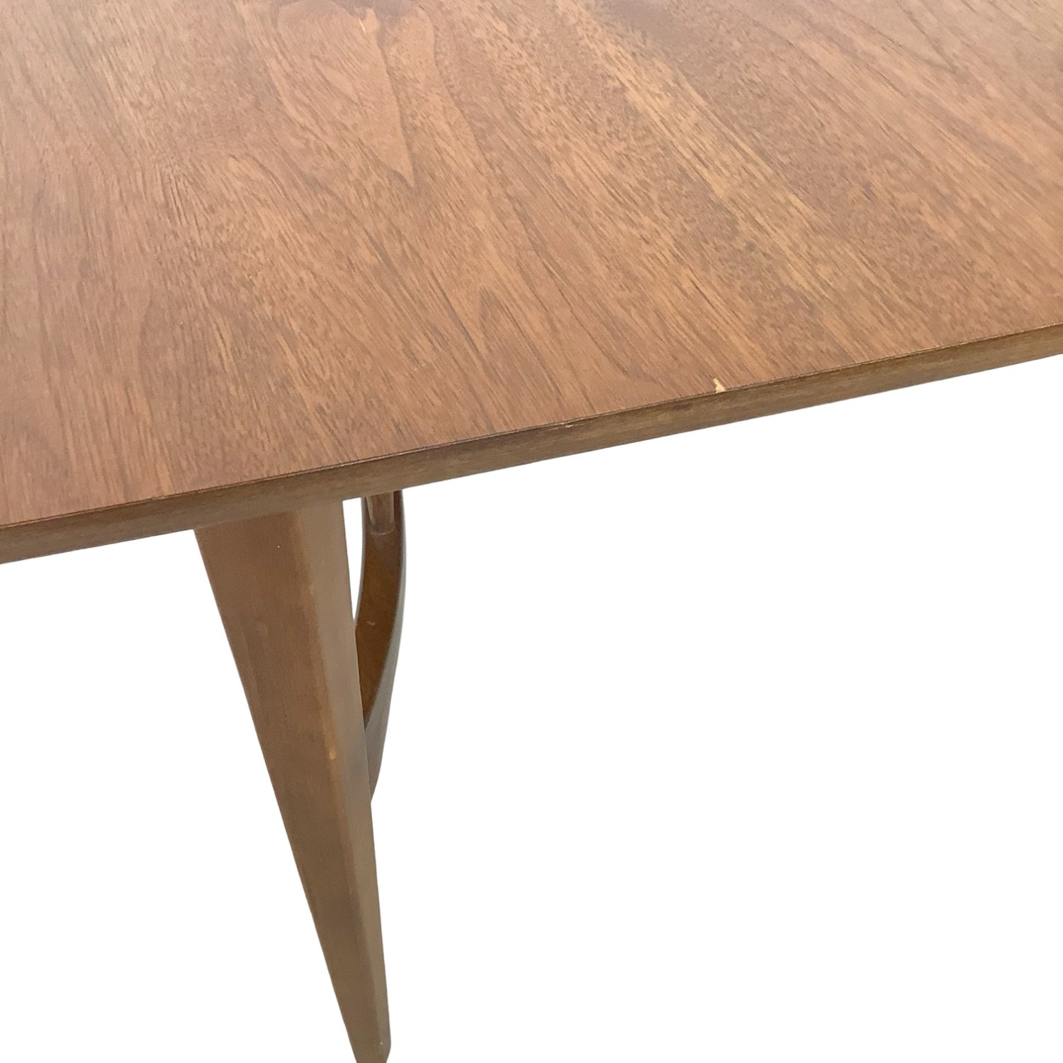 Vintage Walnut Spindle Base Extension Dining Table - image-8
