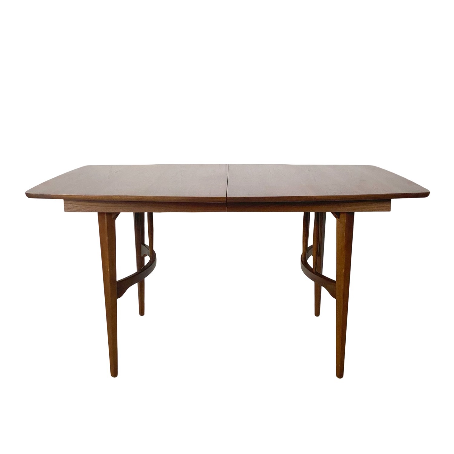 Vintage Walnut Spindle Base Extension Dining Table - image-3