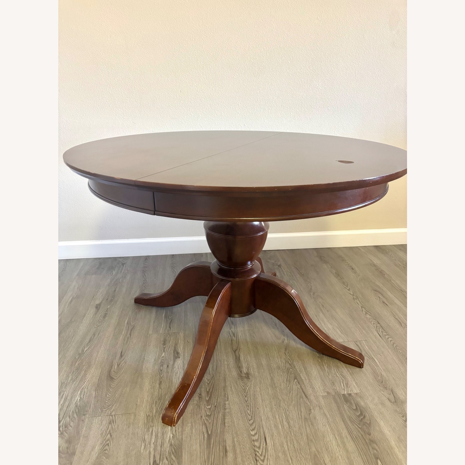  Pottery Barm Mahogany Round Dining Table - image-2