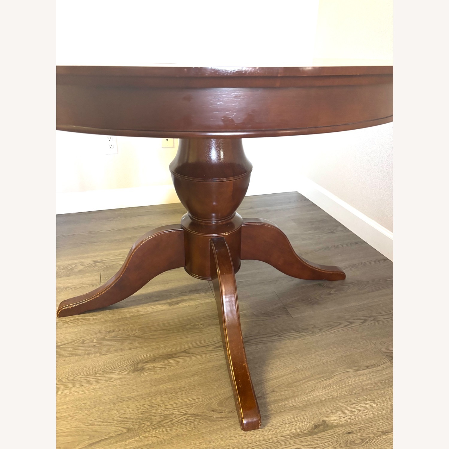  Pottery Barm Mahogany Round Dining Table - image-3