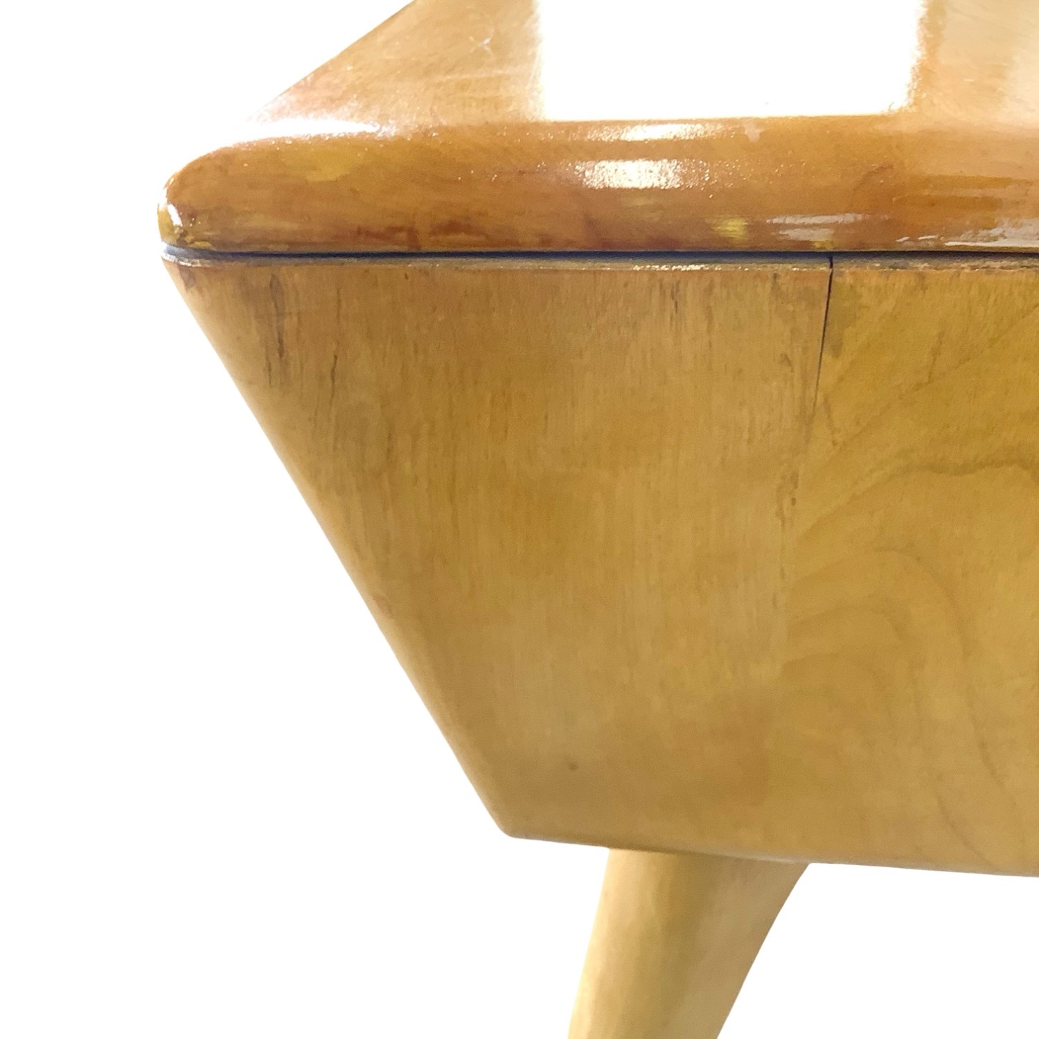 Vintage Heywood-Wakefield Birch End Table - Wheat - image-21