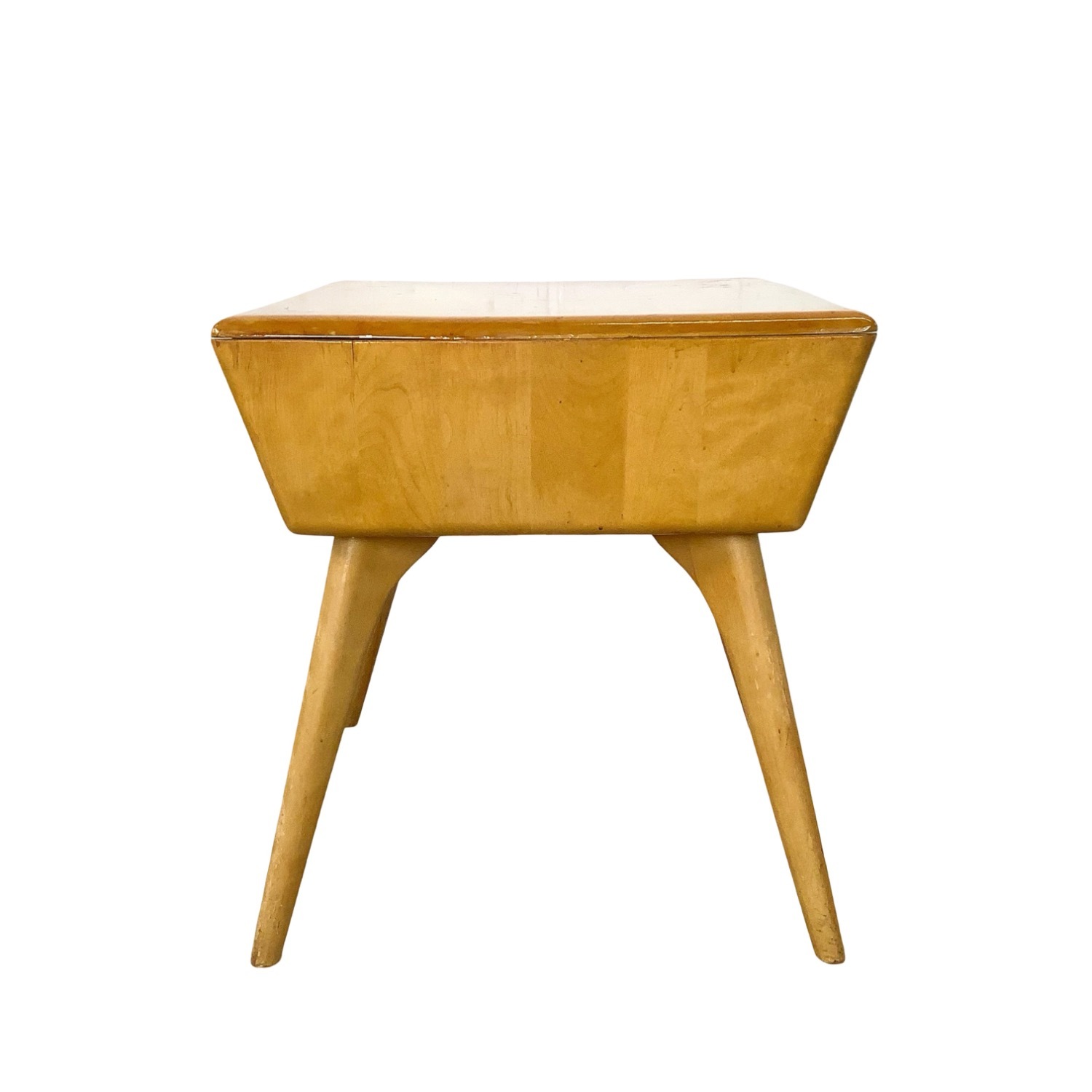 Vintage Heywood-Wakefield Birch End Table - Wheat - image-25