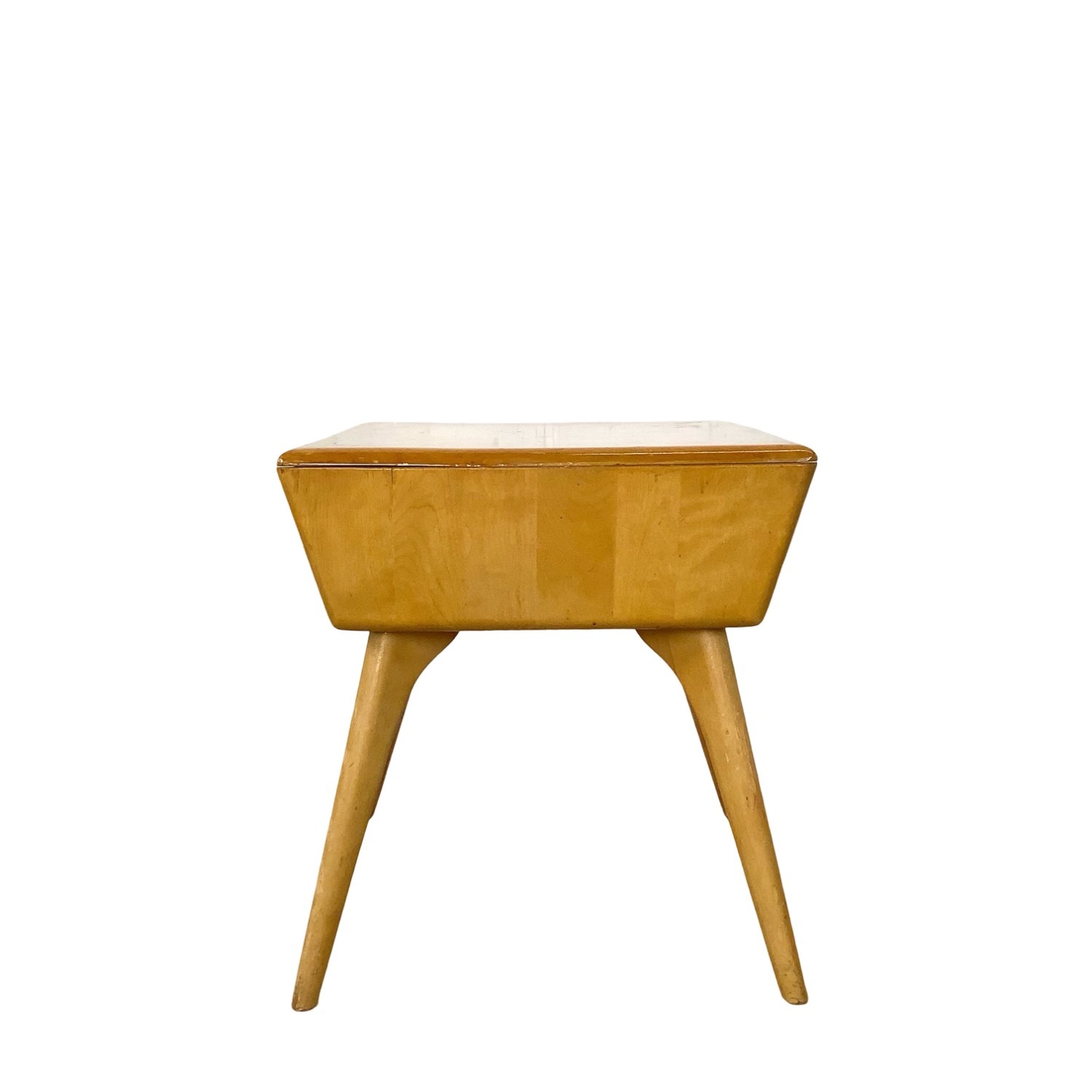 Vintage Heywood-Wakefield Birch End Table - Wheat - image-27