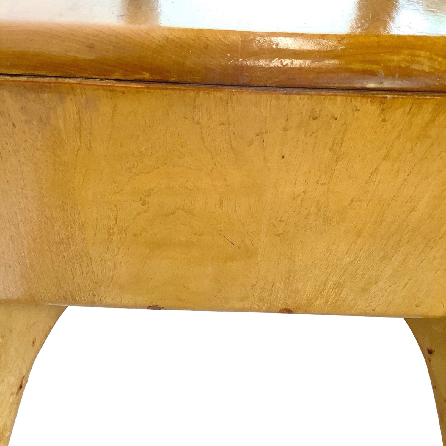 Vintage Heywood-Wakefield Birch End Table - Wheat - image-17