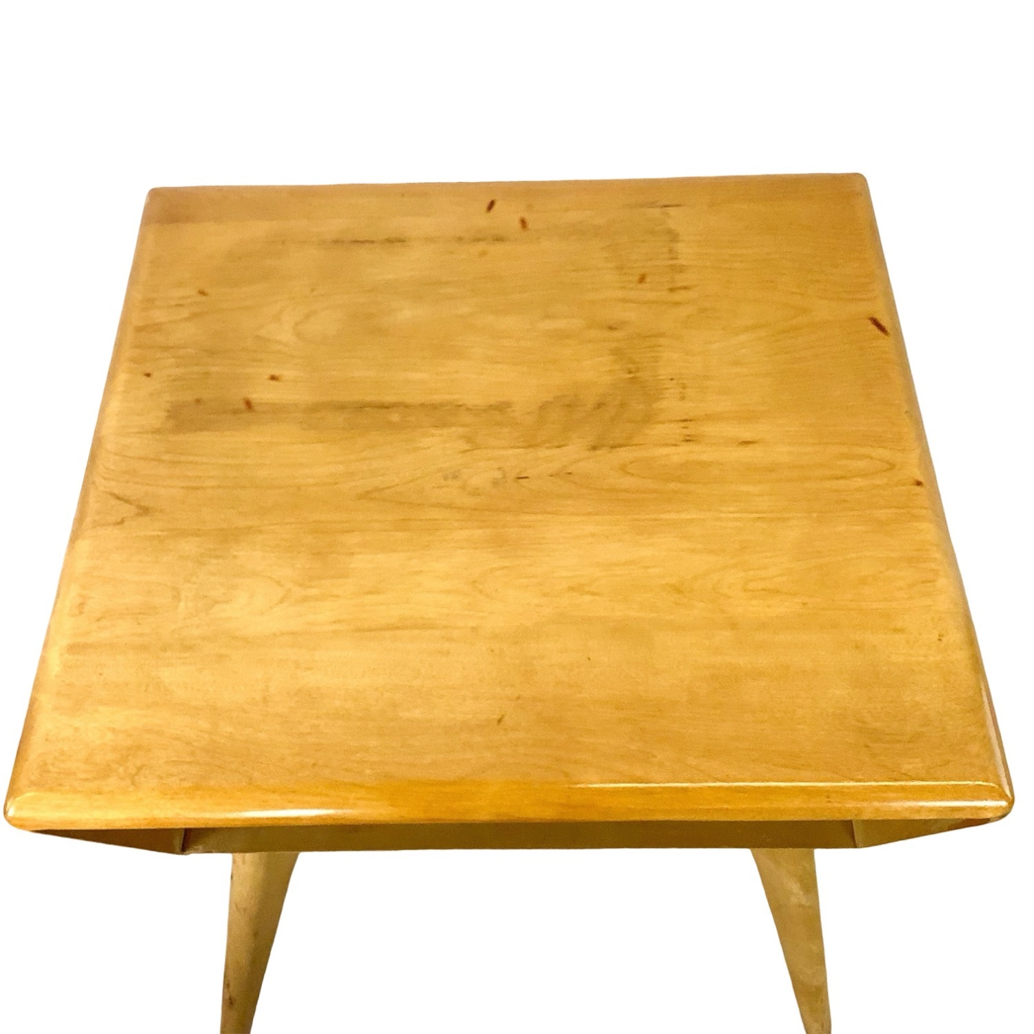 Vintage Heywood-Wakefield Birch End Table - Wheat - image-3