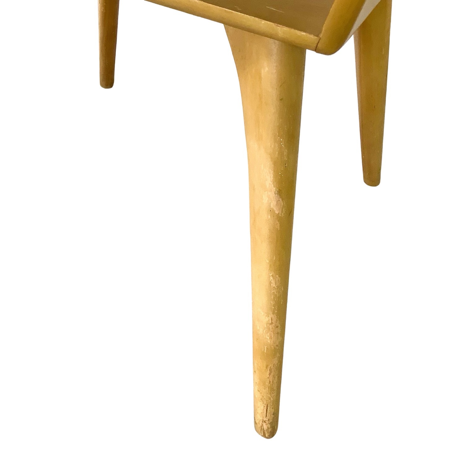 Vintage Heywood-Wakefield Birch End Table - Wheat - image-9