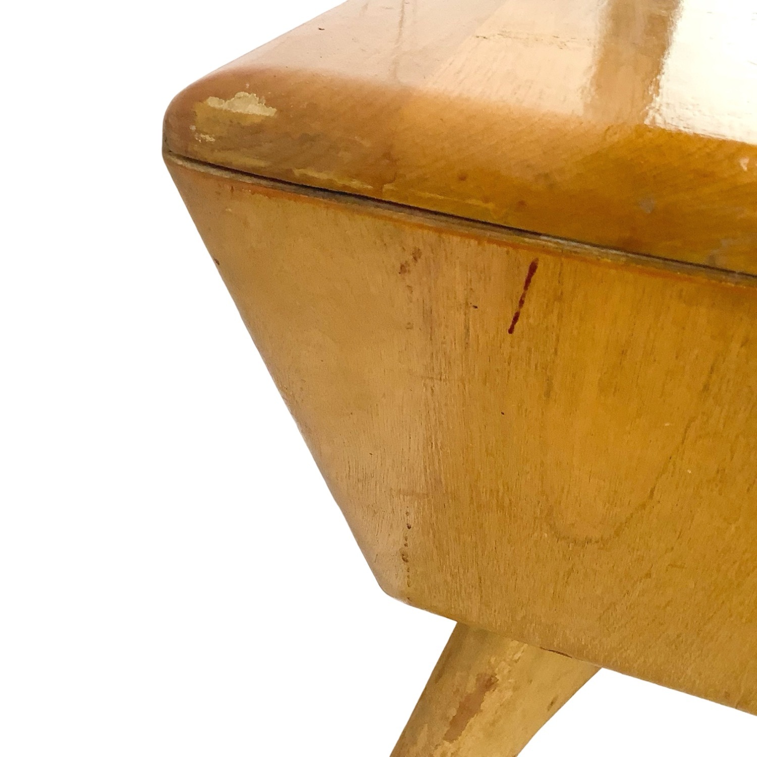 Vintage Heywood-Wakefield Birch End Table - Wheat - image-16