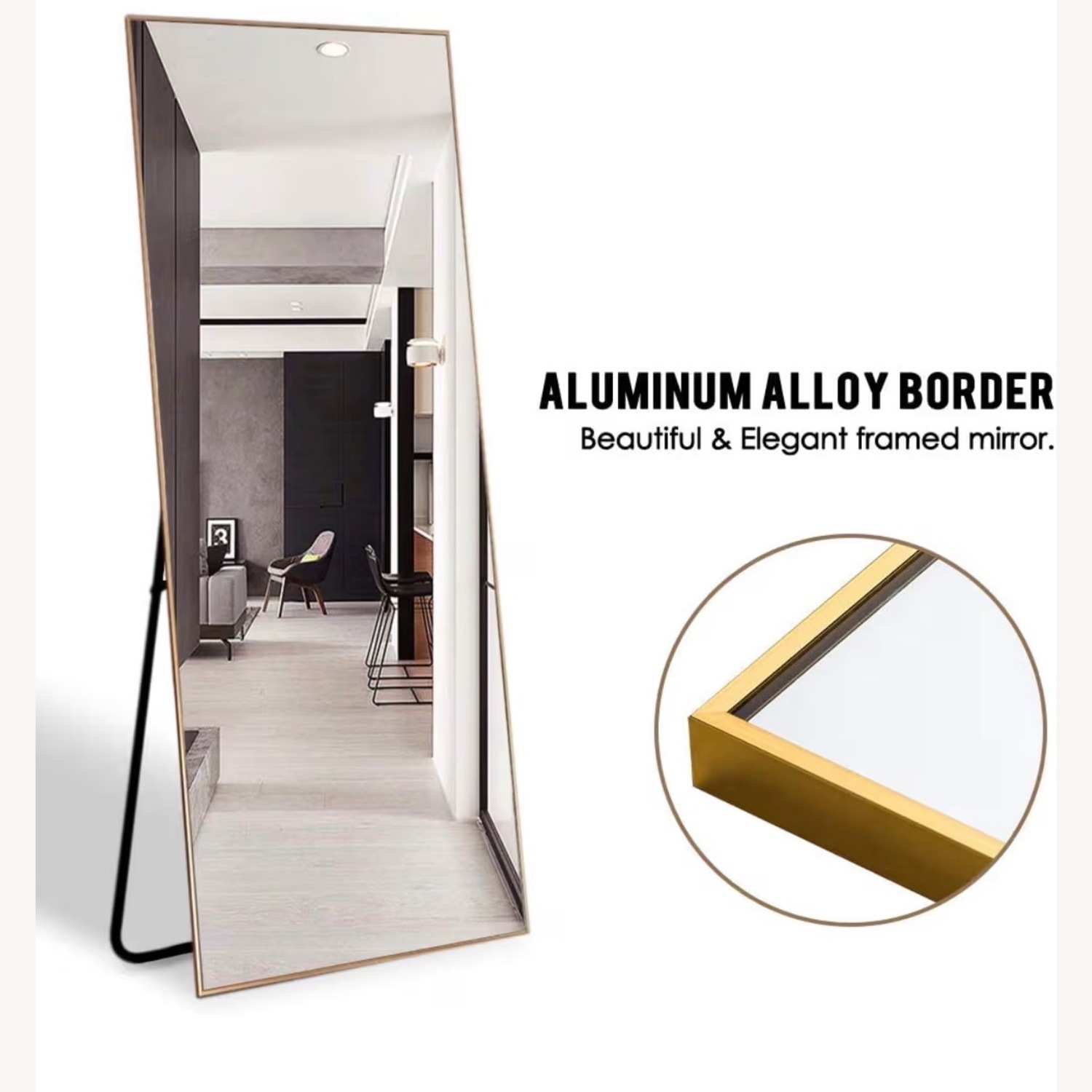 Amazon Gold Floor Mirror - image-5