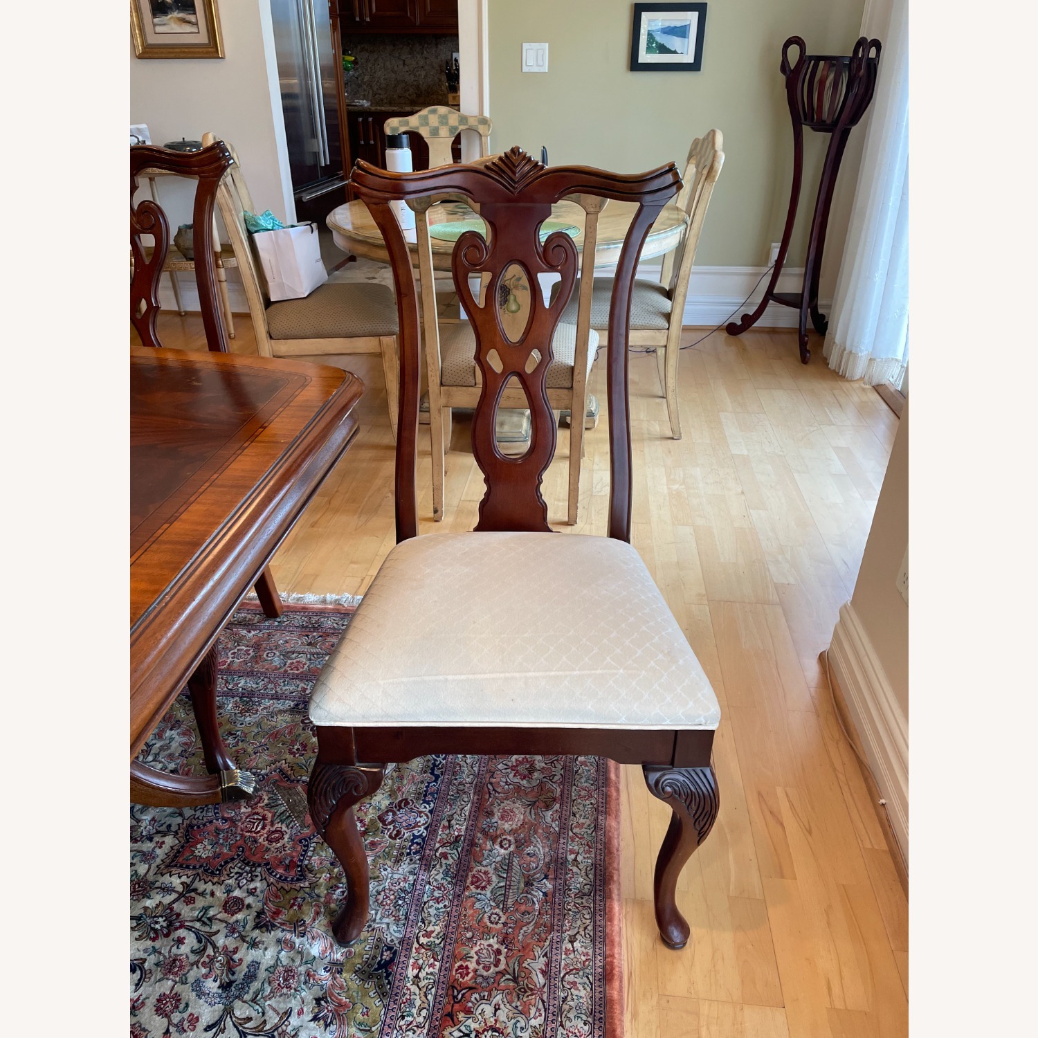 Thomasville Extendable Cherry Dining Set 6-12 Seat - image-3