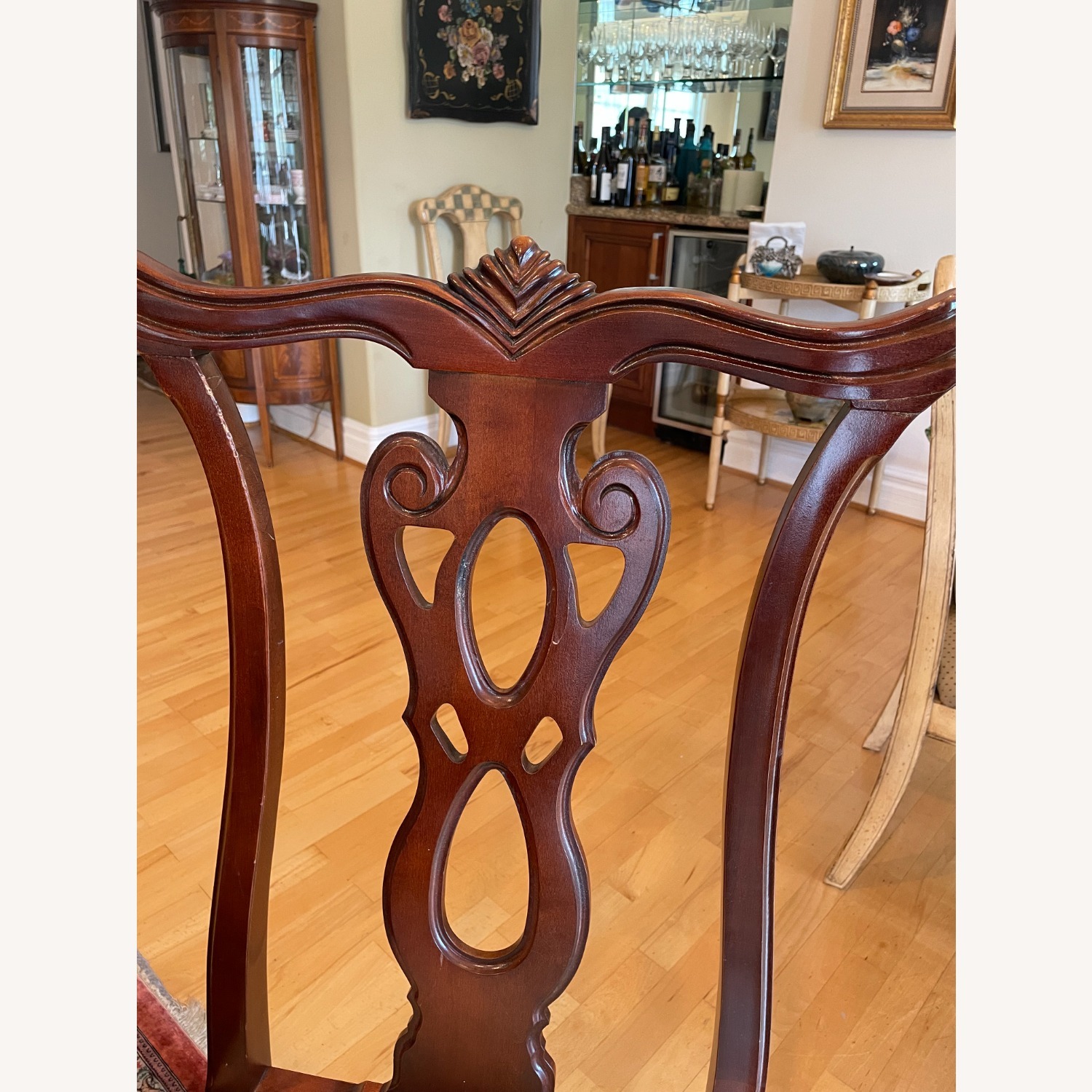 Thomasville Extendable Cherry Dining Set 6-12 Seat - image-2