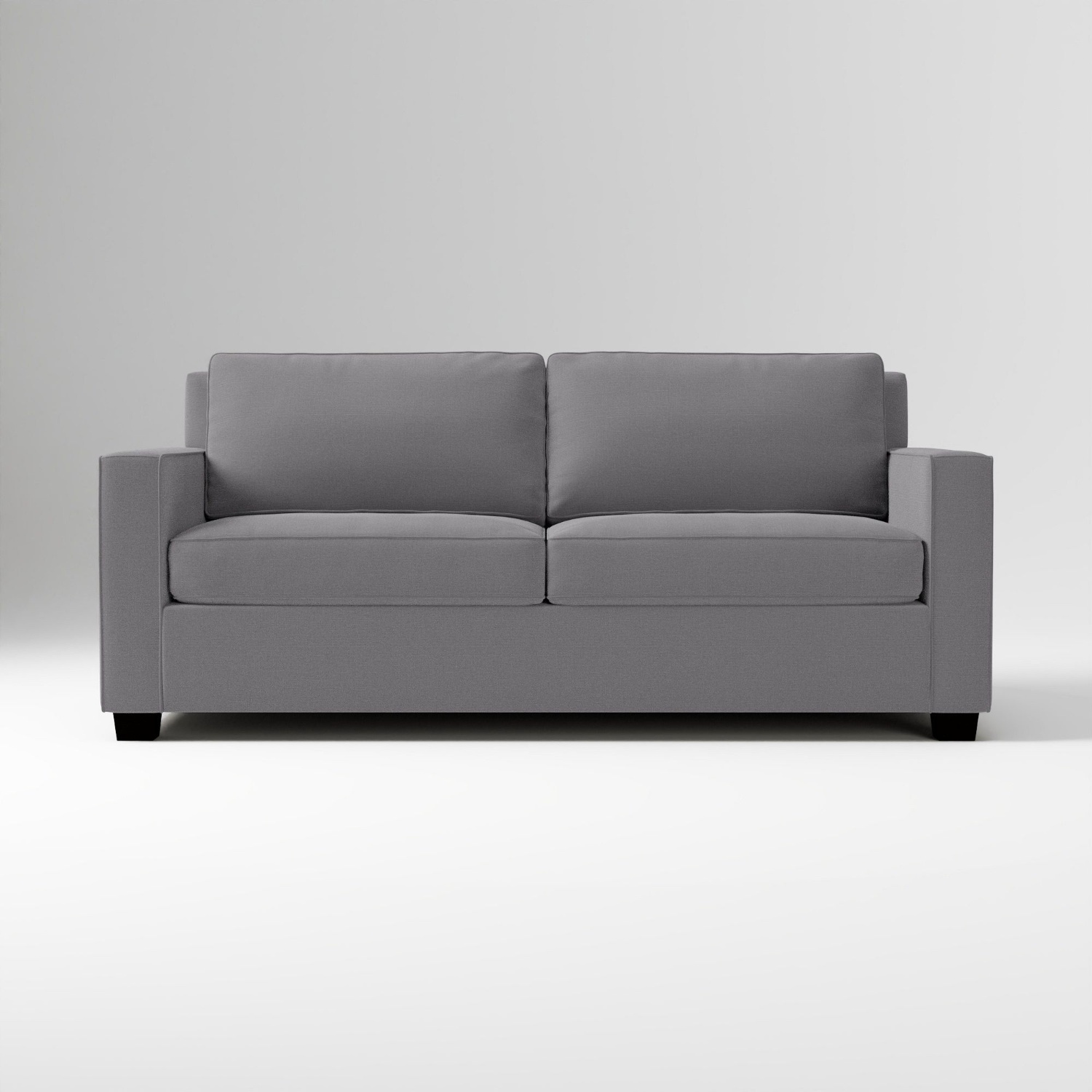 West Elm Dark Gray Velvet Sleeper Sofa - image-4