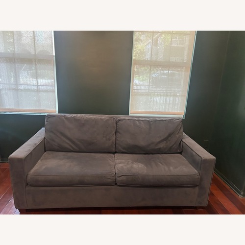 Used West Elm Dark Gray Velvet Sleeper Sofa for sale on AptDeco
