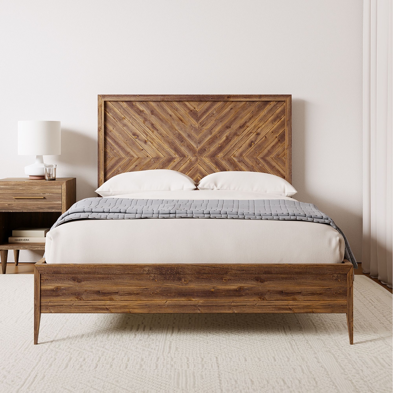 West Elm Alexa Reclaimed Wood Queen Bed frame - image-4