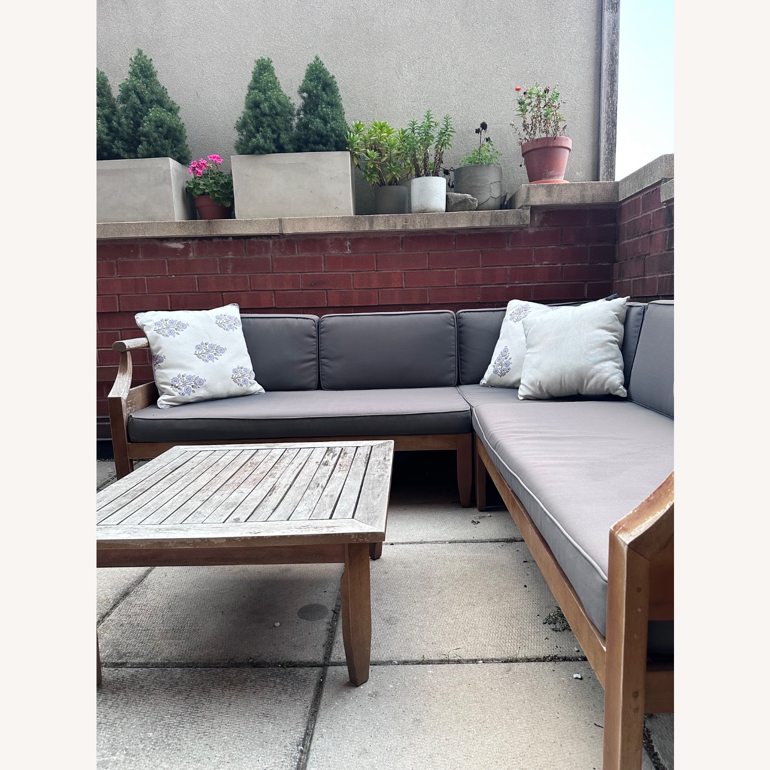Blue Fabric Patio Furniture - image-2