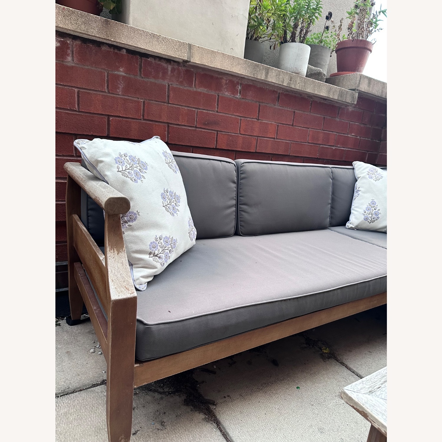 Blue Fabric Patio Furniture - image-4