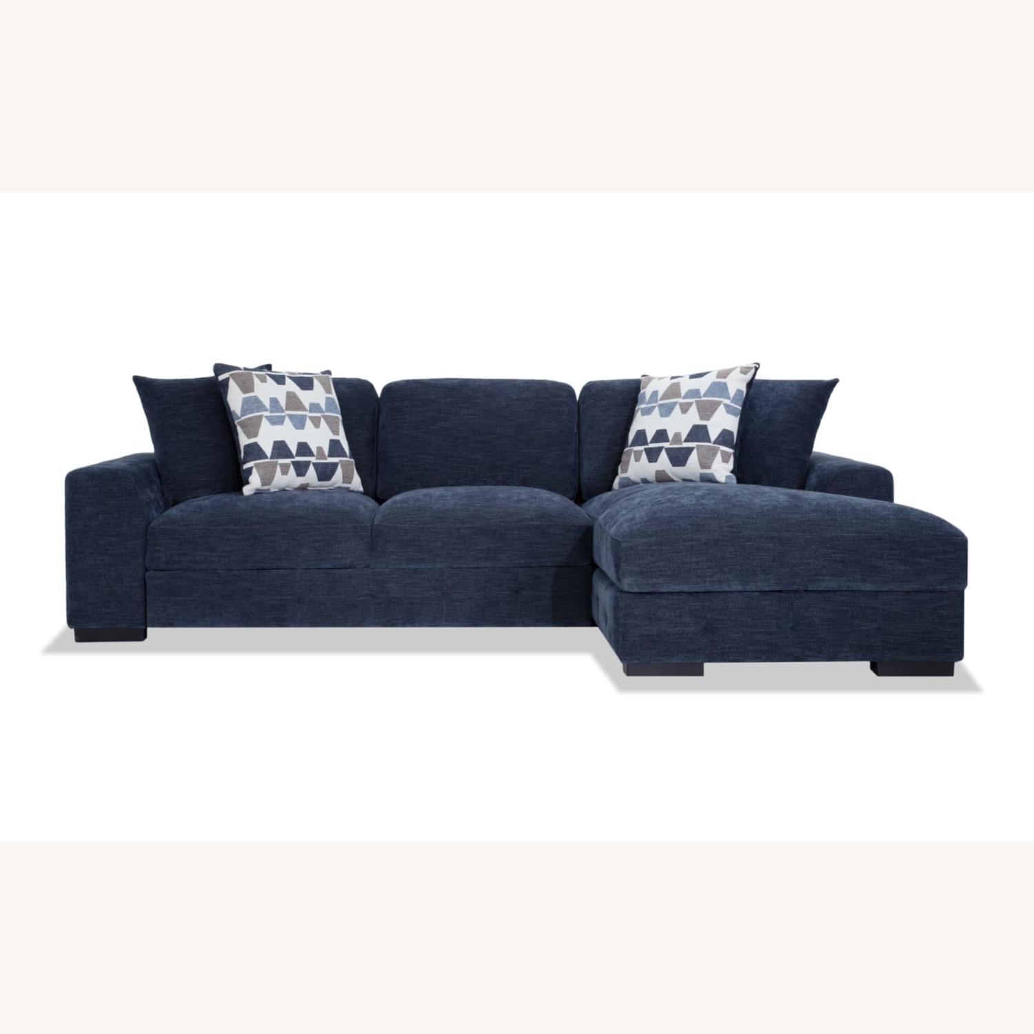 Bob's Discount Furniture Blue Sleeper Sofa - image-5