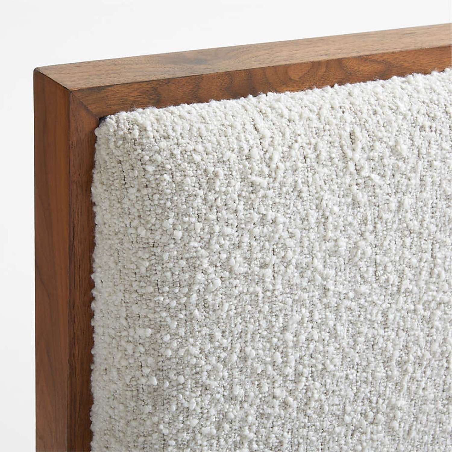 Crate & Barrel Milano Walnut Wood King Bed - image-6