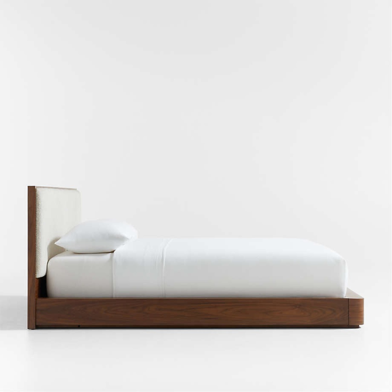 Crate & Barrel Milano Walnut Wood King Bed - image-3