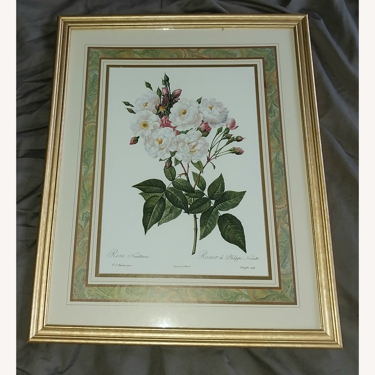 PJ Redoute Gold Frame Art Floral - image-8
