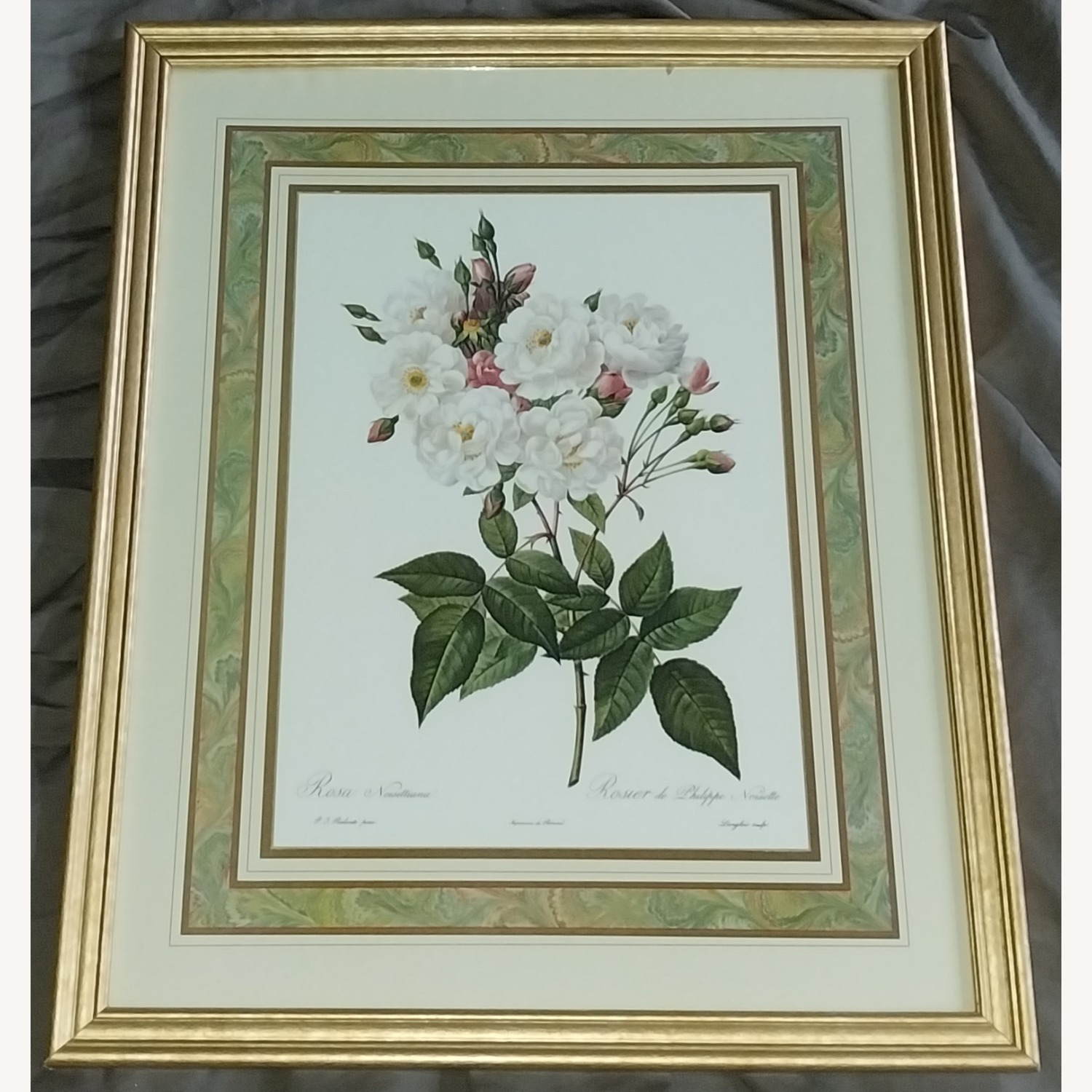 PJ Redoute Gold Frame Art Floral - image-1