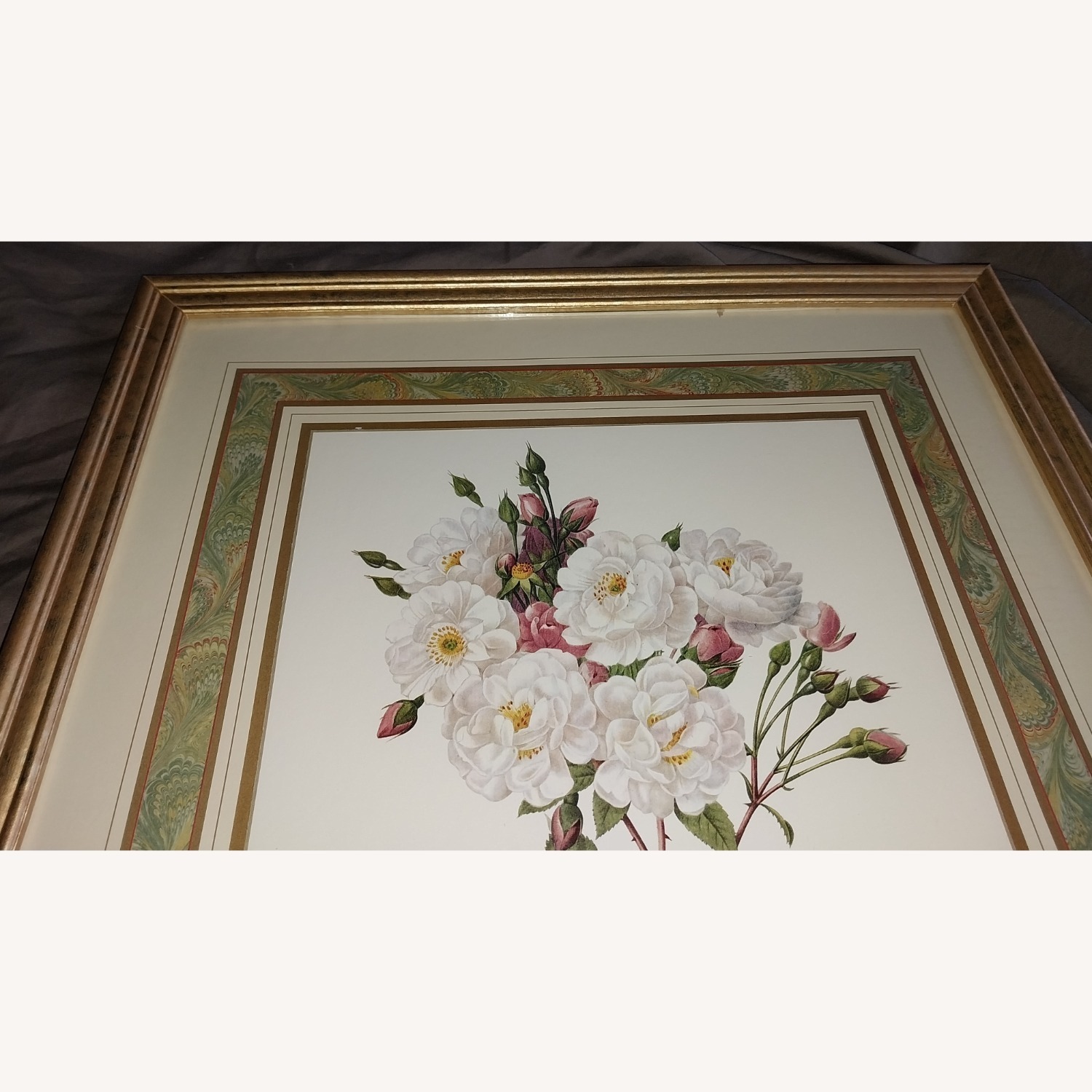 PJ Redoute Gold Frame Art Floral - image-4