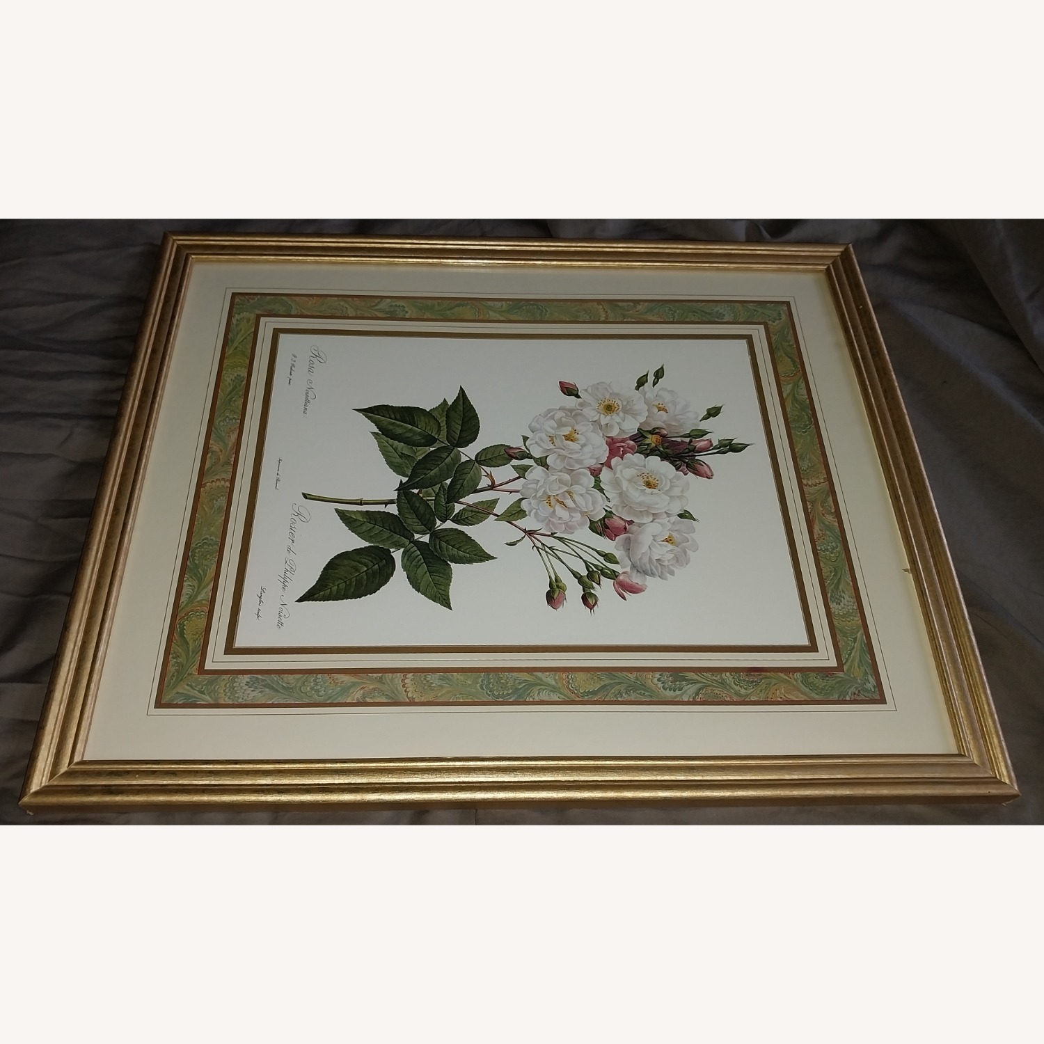 PJ Redoute Gold Frame Art Floral - image-6