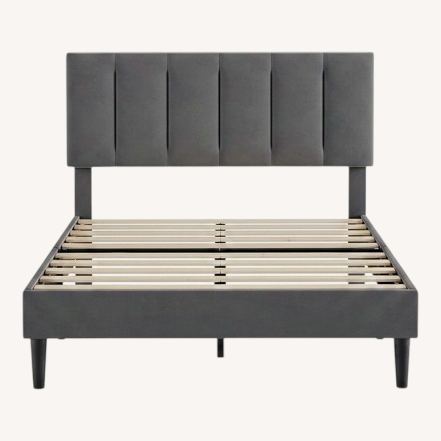 Amazon Vecelo Light Gray Queen Bed - image-0