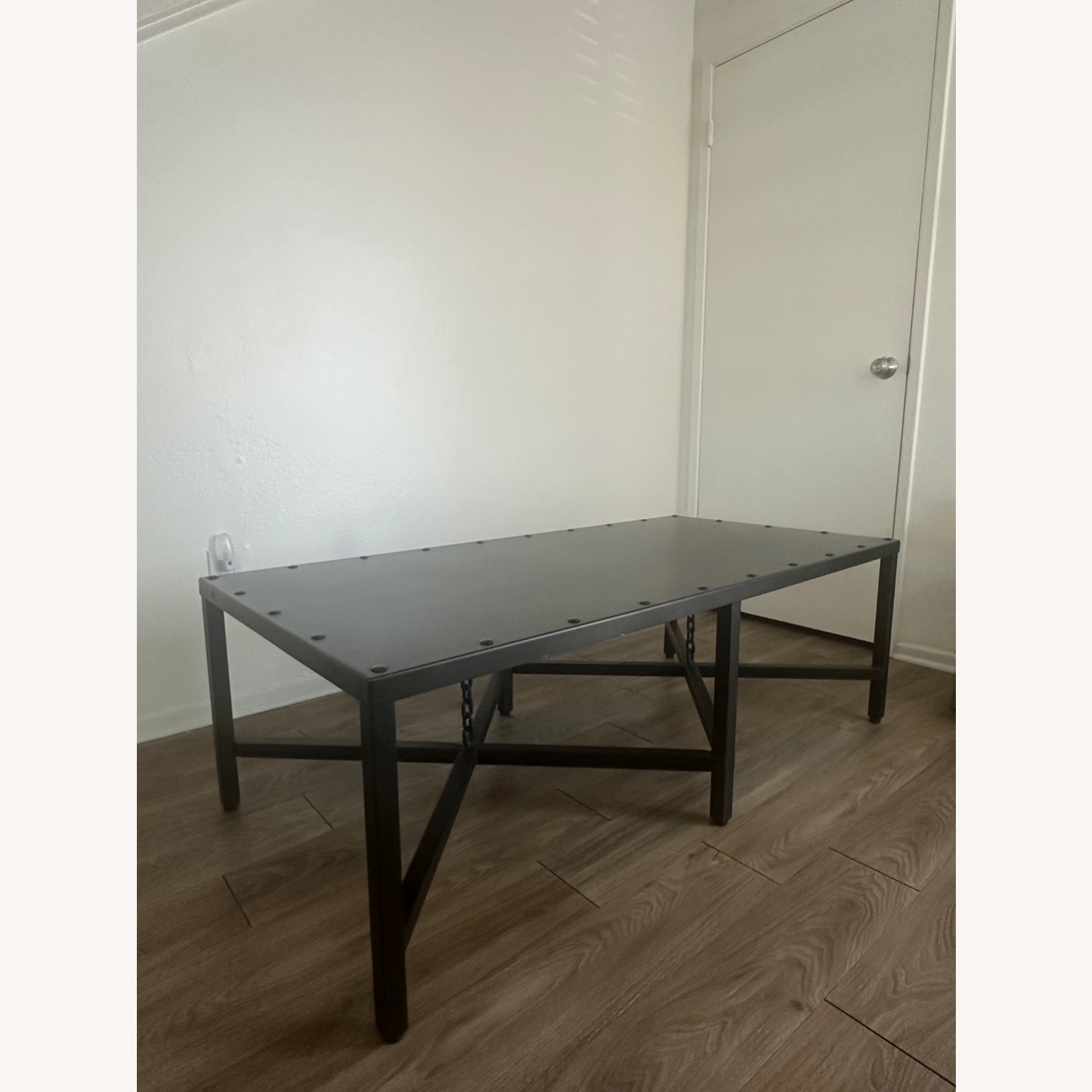 Restoration Hardware 1920’s English Mail Sorter Chain Coffee Table - image-4