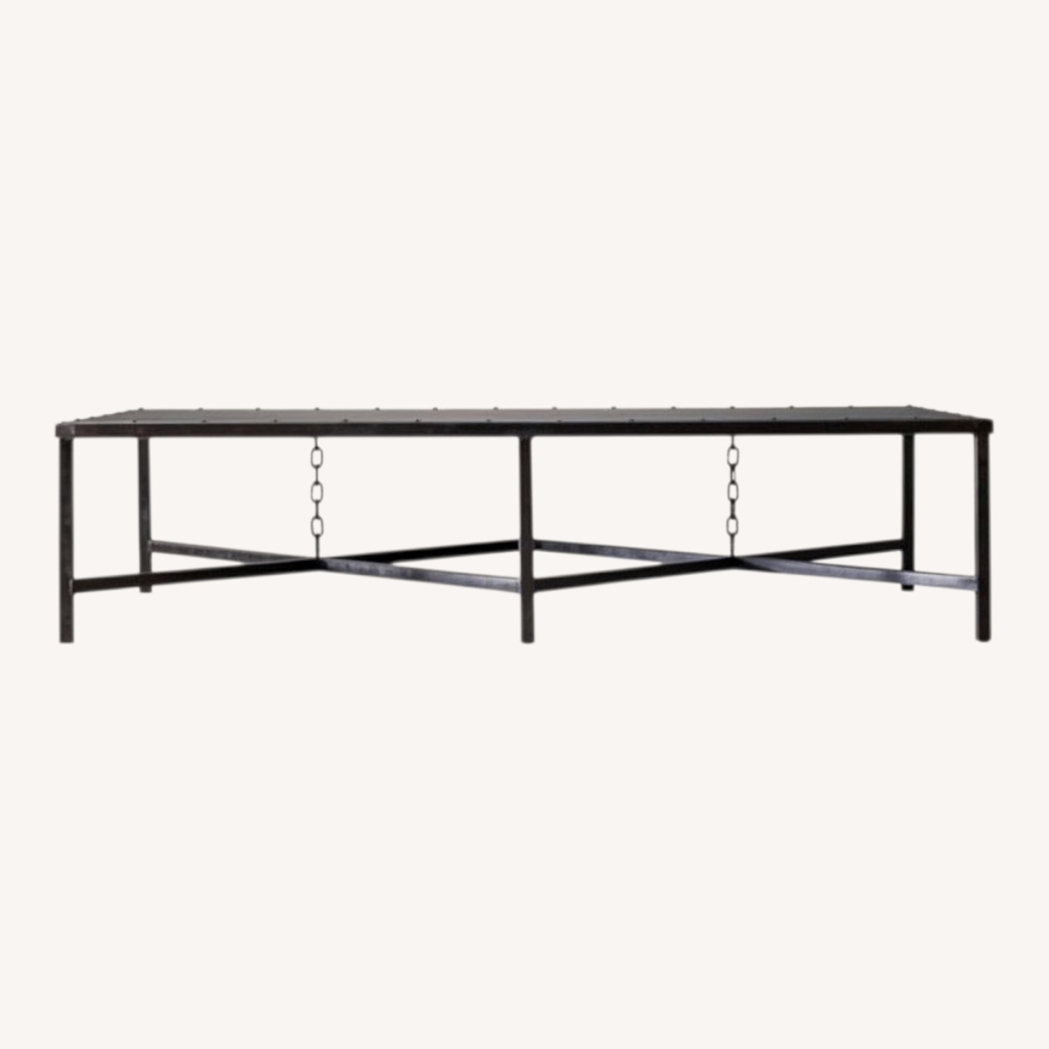 Restoration Hardware 1920’s English Mail Sorter Chain Coffee Table - image-0