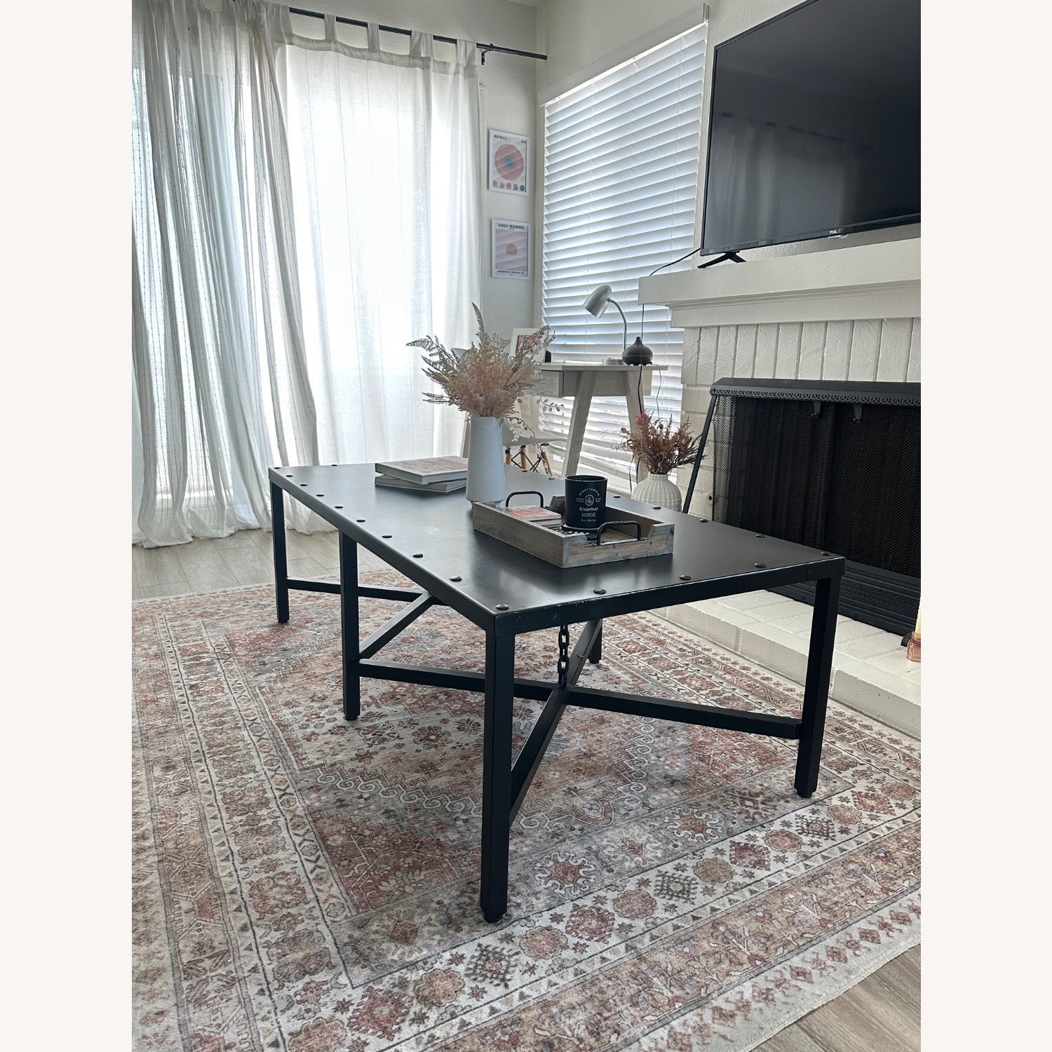 Restoration Hardware 1920’s English Mail Sorter Chain Coffee Table - image-1