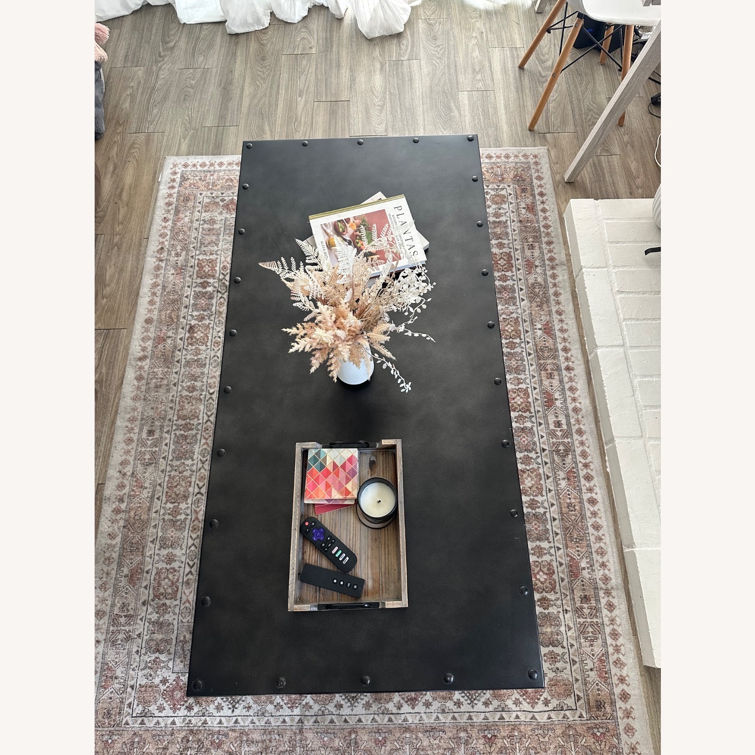 Restoration Hardware 1920’s English Mail Sorter Chain Coffee Table - image-3