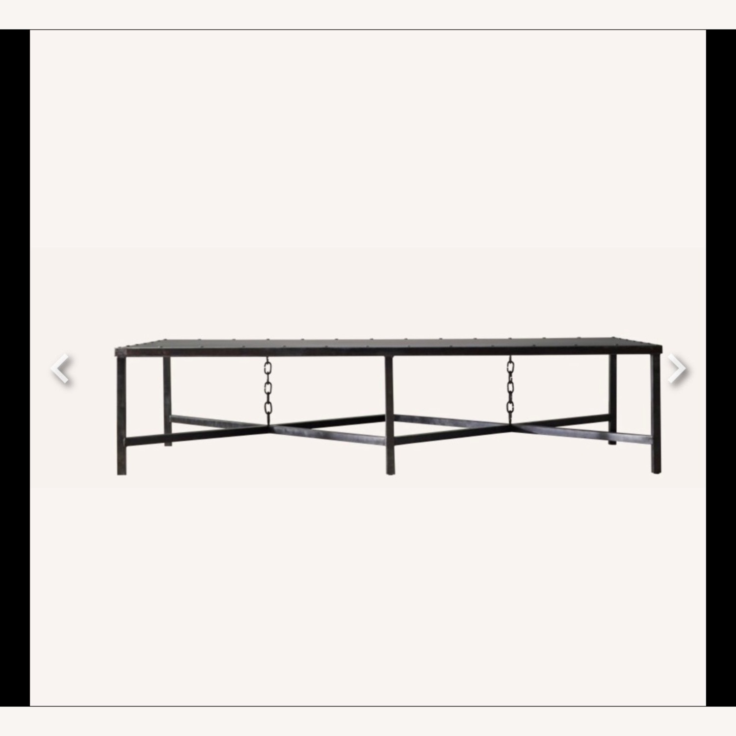 Restoration Hardware 1920’s English Mail Sorter Chain Coffee Table - image-5