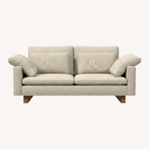 Used West Elm Velvet Dune Harmony Sofa for sale on AptDeco