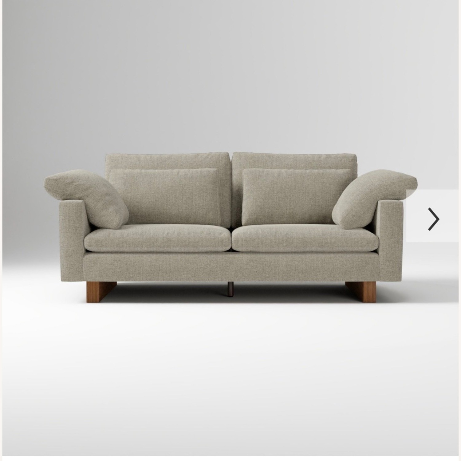 West Elm Velvet Dune Harmony Sofa - image-2