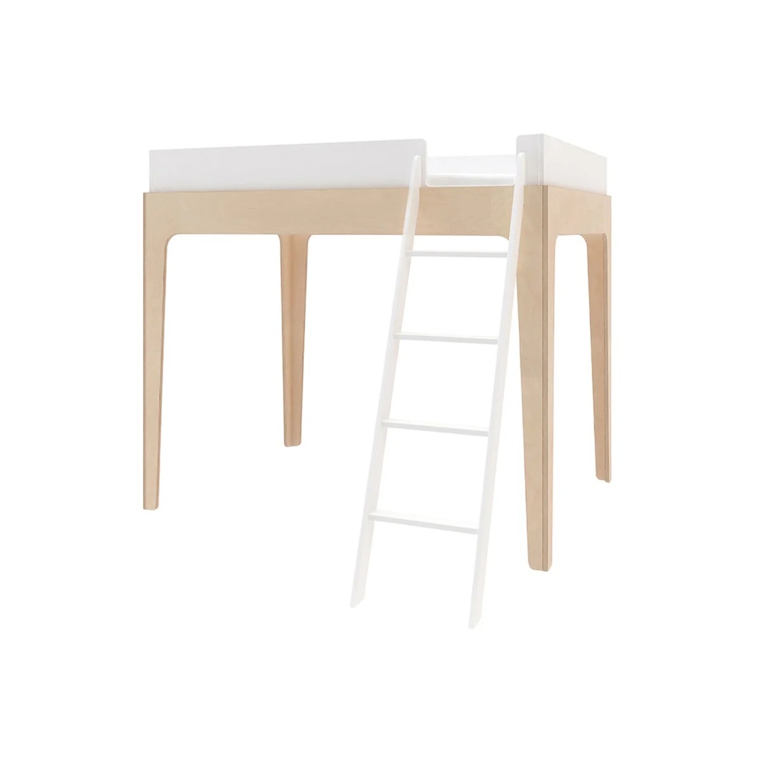 Oeuf White Wood Full Bed - image-3