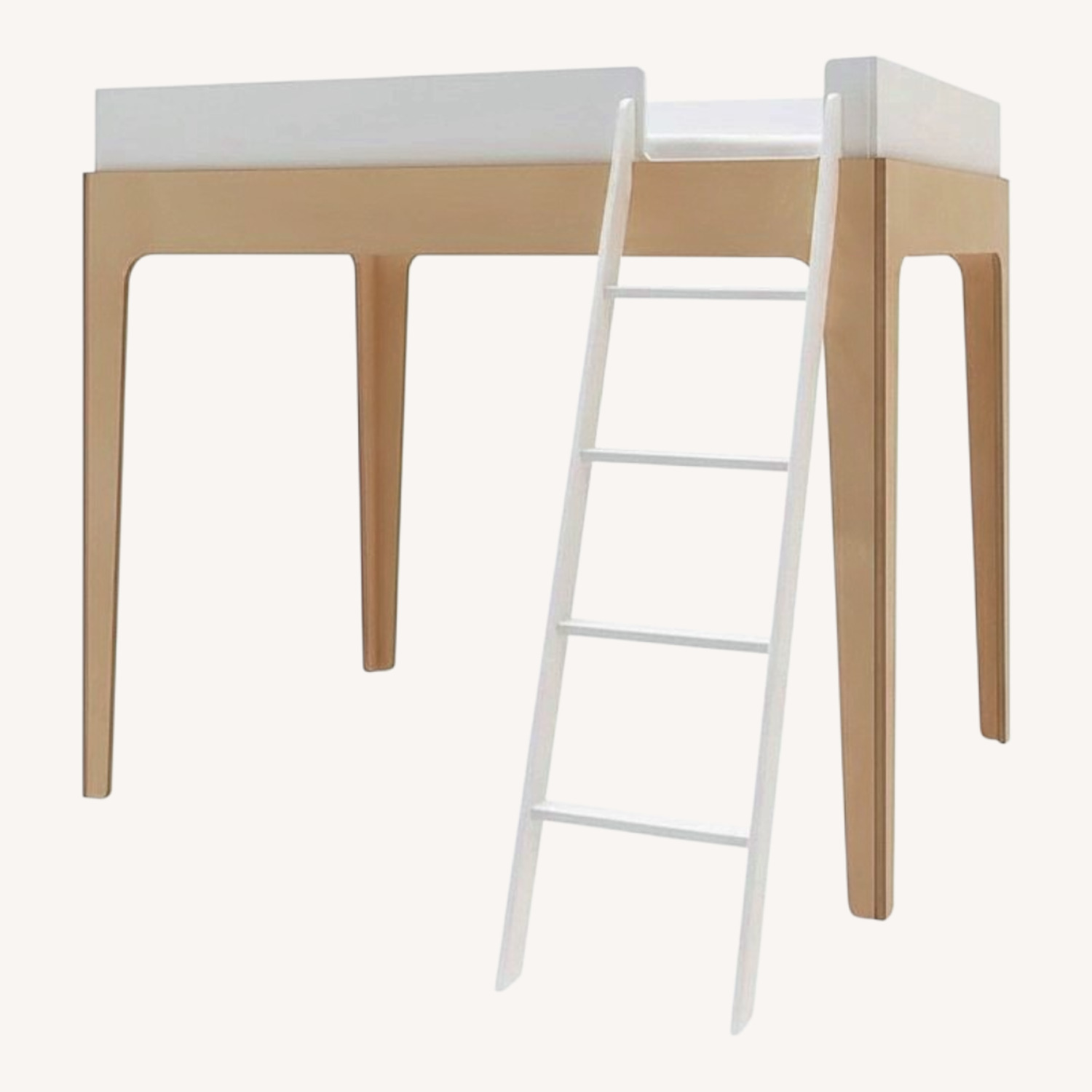 Oeuf White Wood Full Bed - image-0