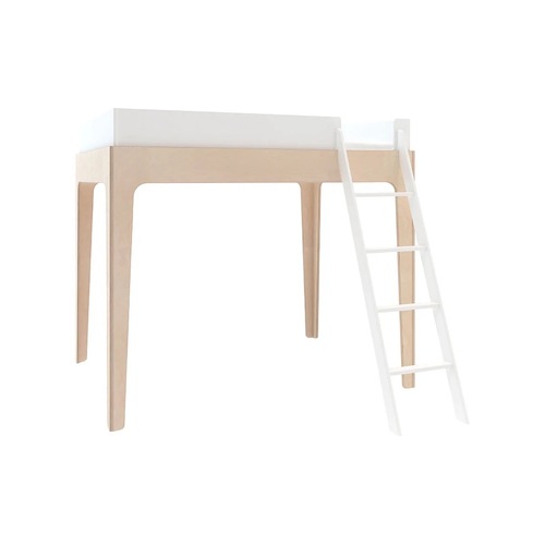 Used Oeuf White Wood Full Bed for sale on AptDeco