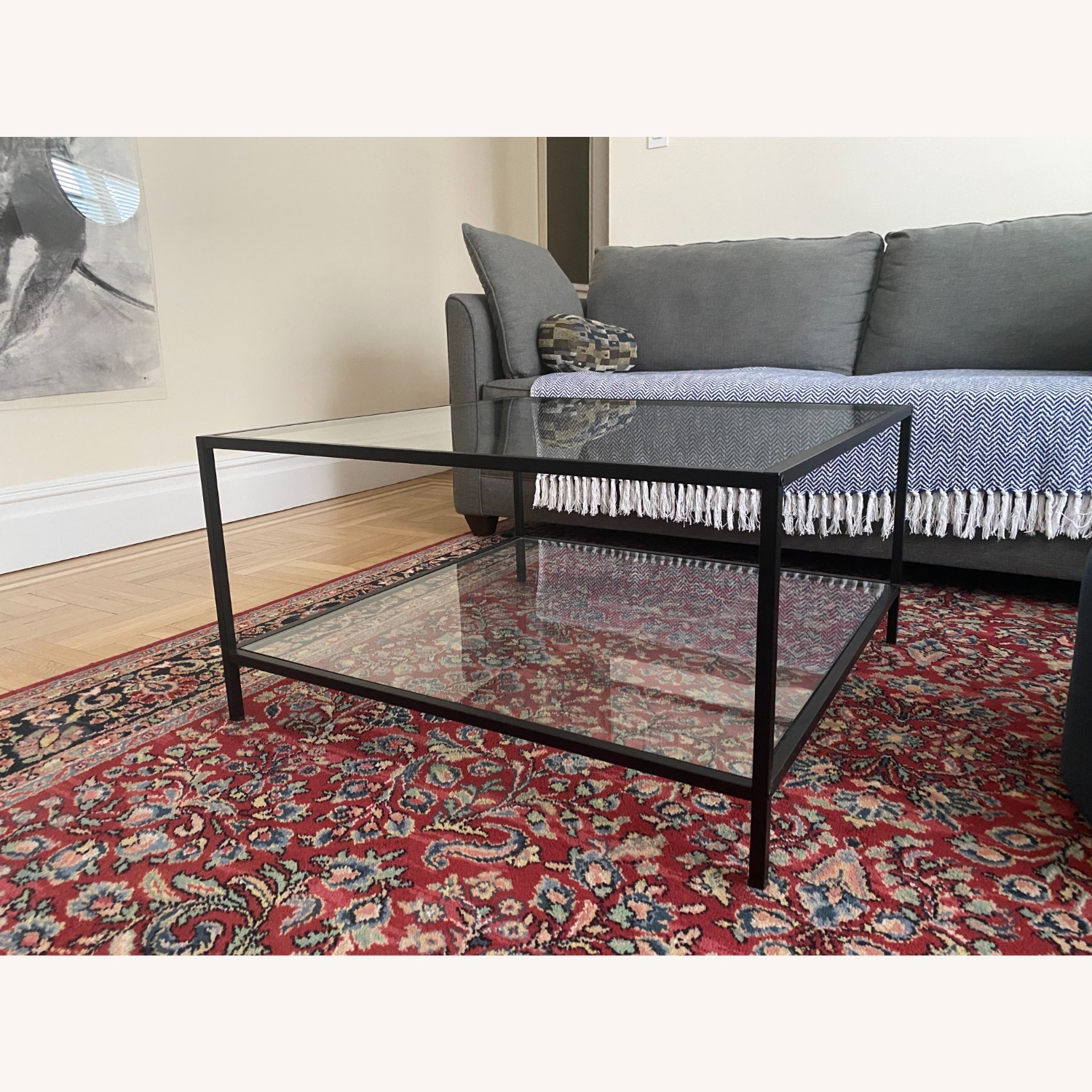 Joss & Main Corderia Transparent Glass Coffee Table - image-1